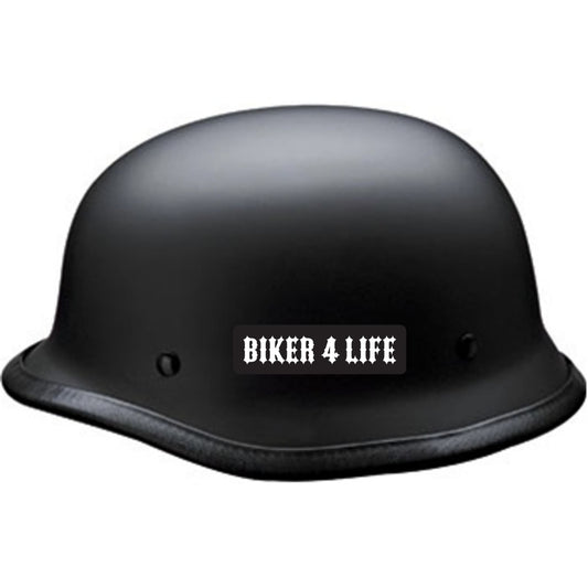 Biker 4 life vinyl motorcycle helmet sticker on a helmet - biker decal