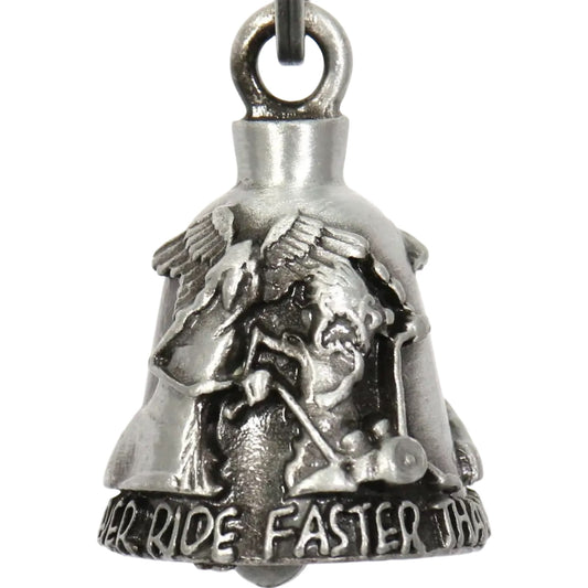 never ride faster than your angel can fly motorcycle bell front right view