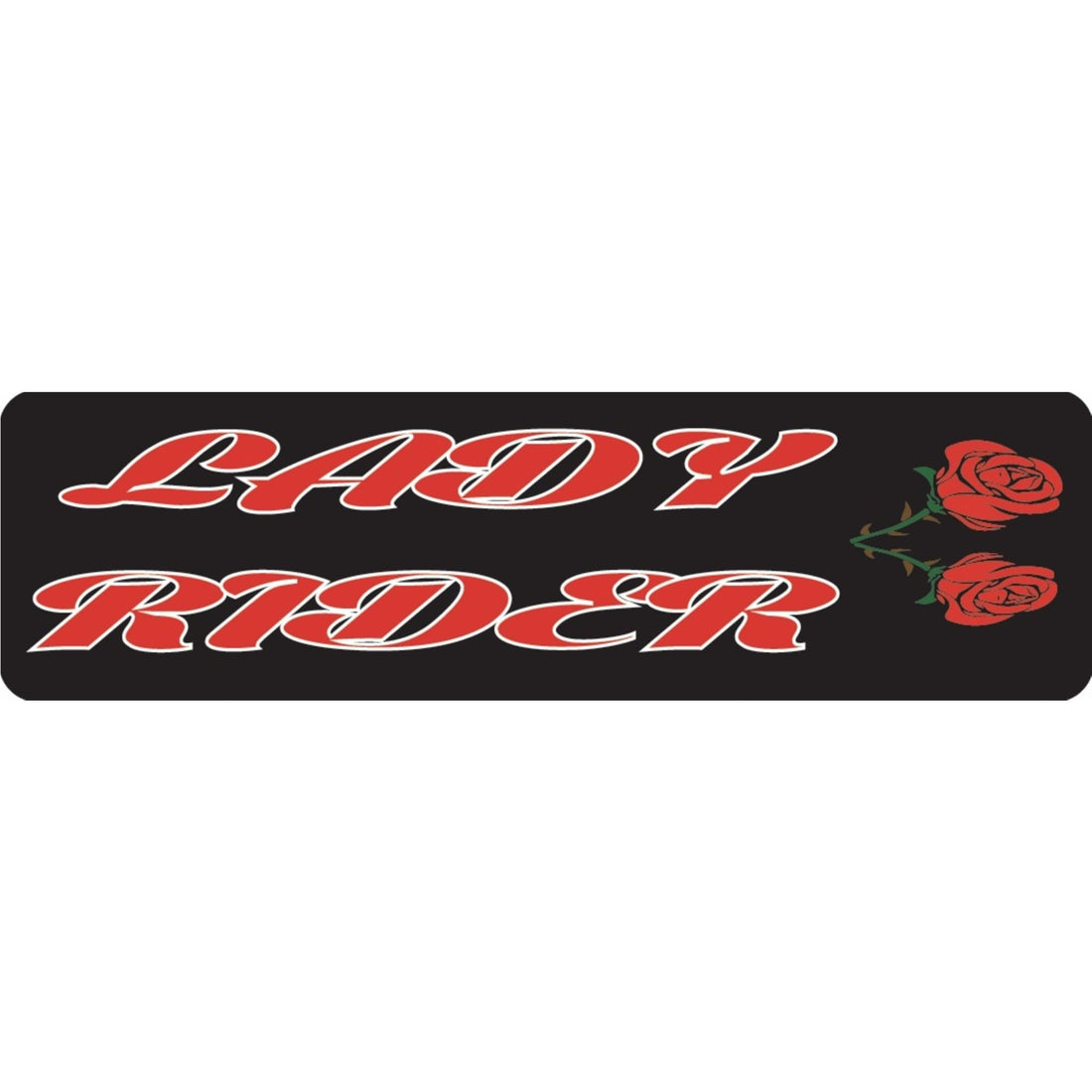 Lady Rider Motorcycle Helmet Sticker
