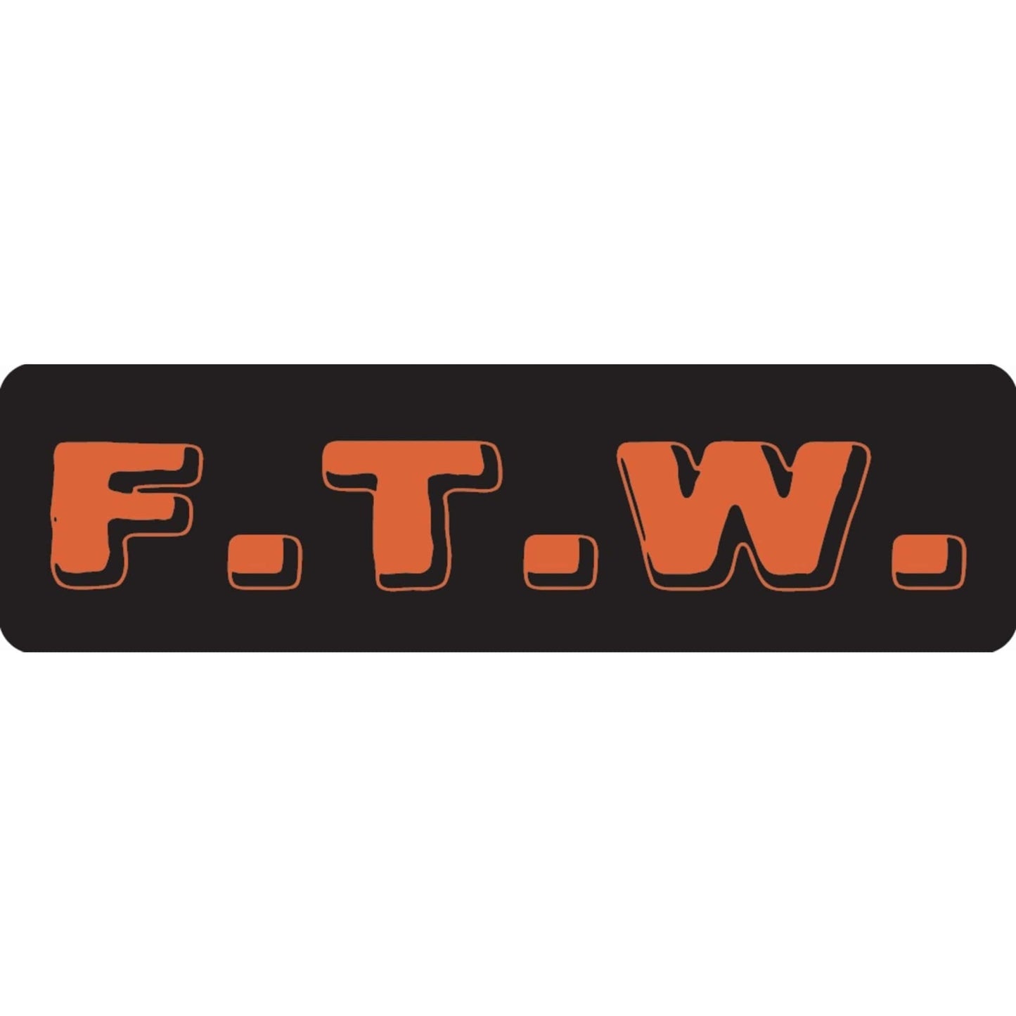 ftw vinyl motorcycle helmet sticker - biker decal