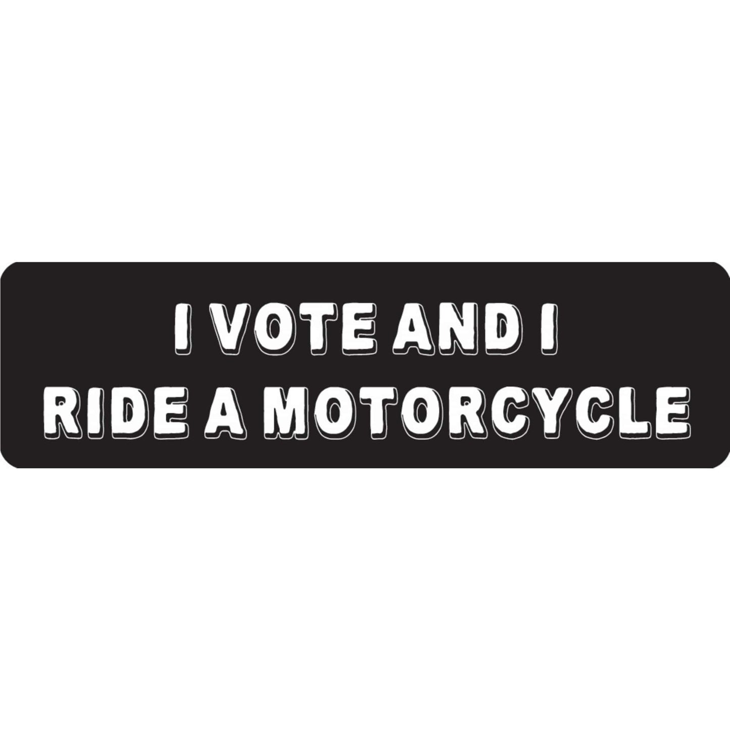I vote and I ride a motorcycle vinyl motorcycle helmet sticker - biker decal