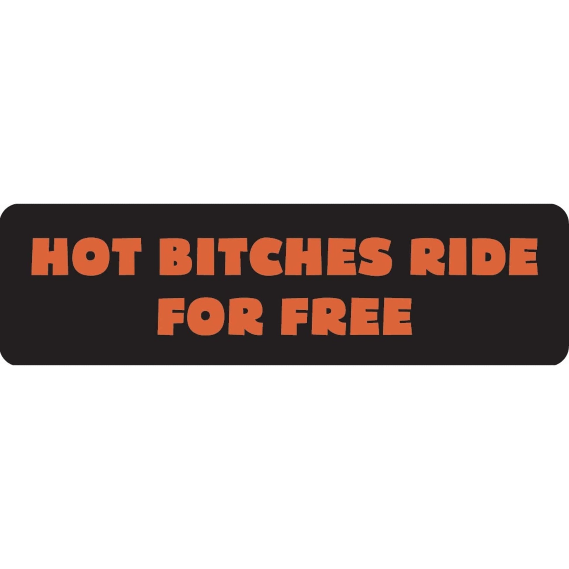 Hot bitches ride for free vinyl motorcycle helmet sticker - funny biker decal