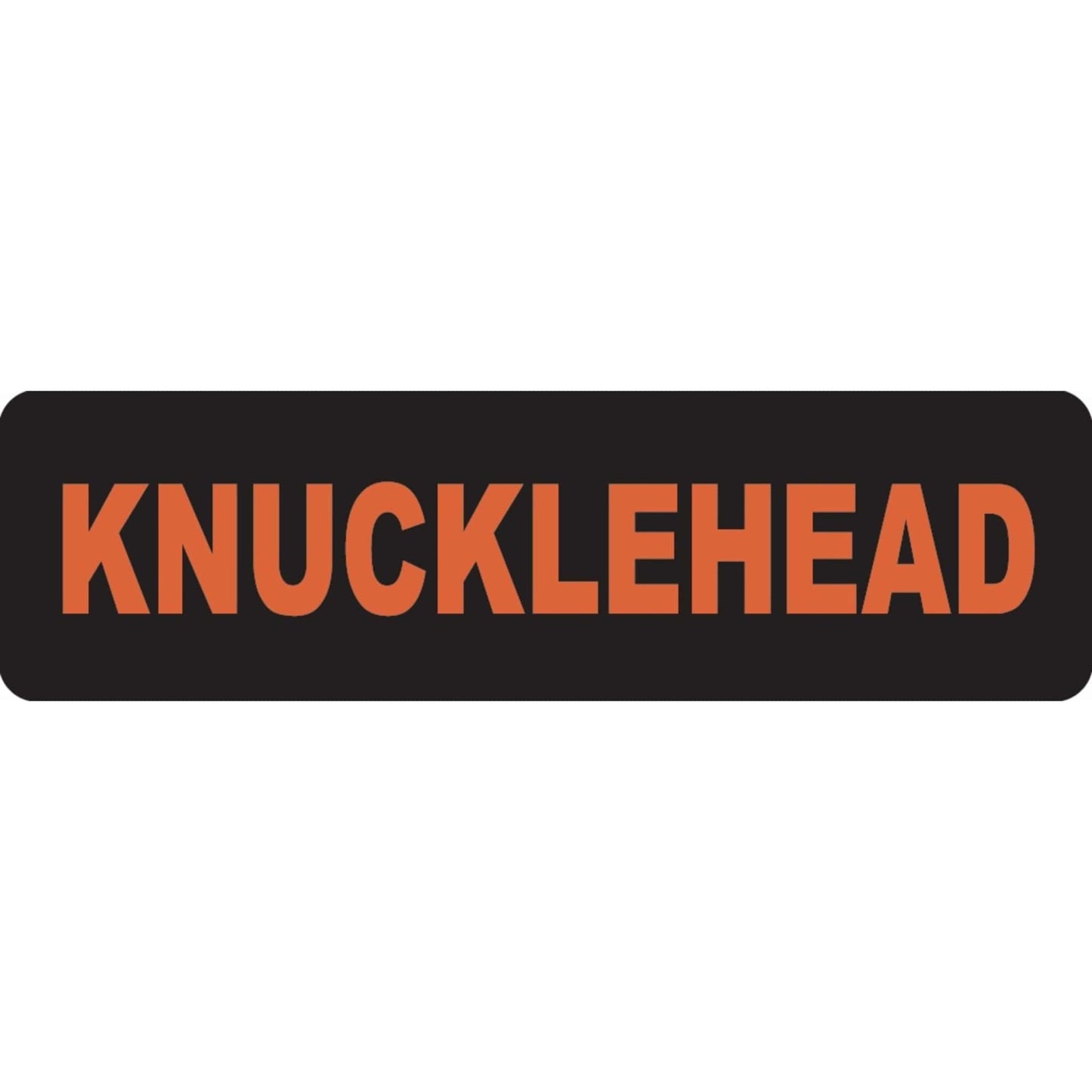 Knucklehead vinyl motorcycle helmet sticker - biker decal