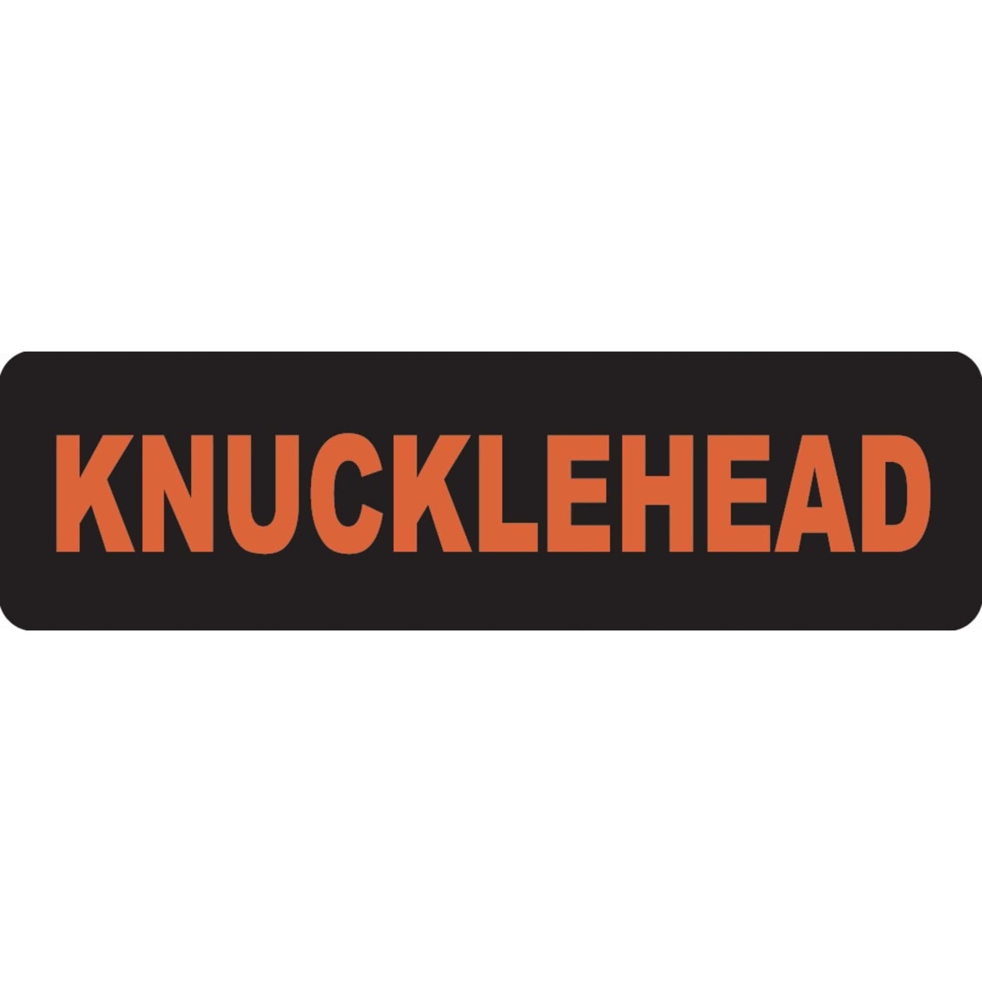 Knucklehead vinyl motorcycle helmet sticker - biker decal