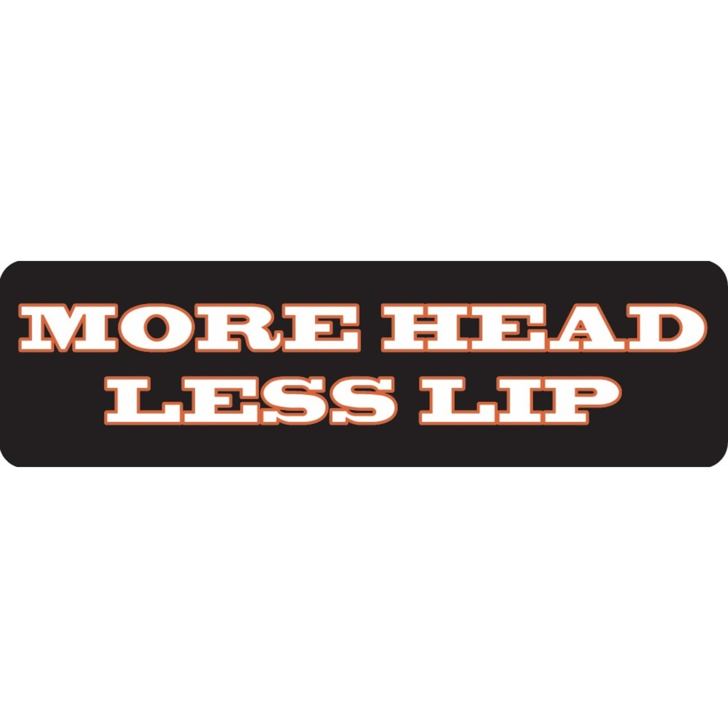 More head less lip vinyl motorcycle helmet sticker - funny biker decal