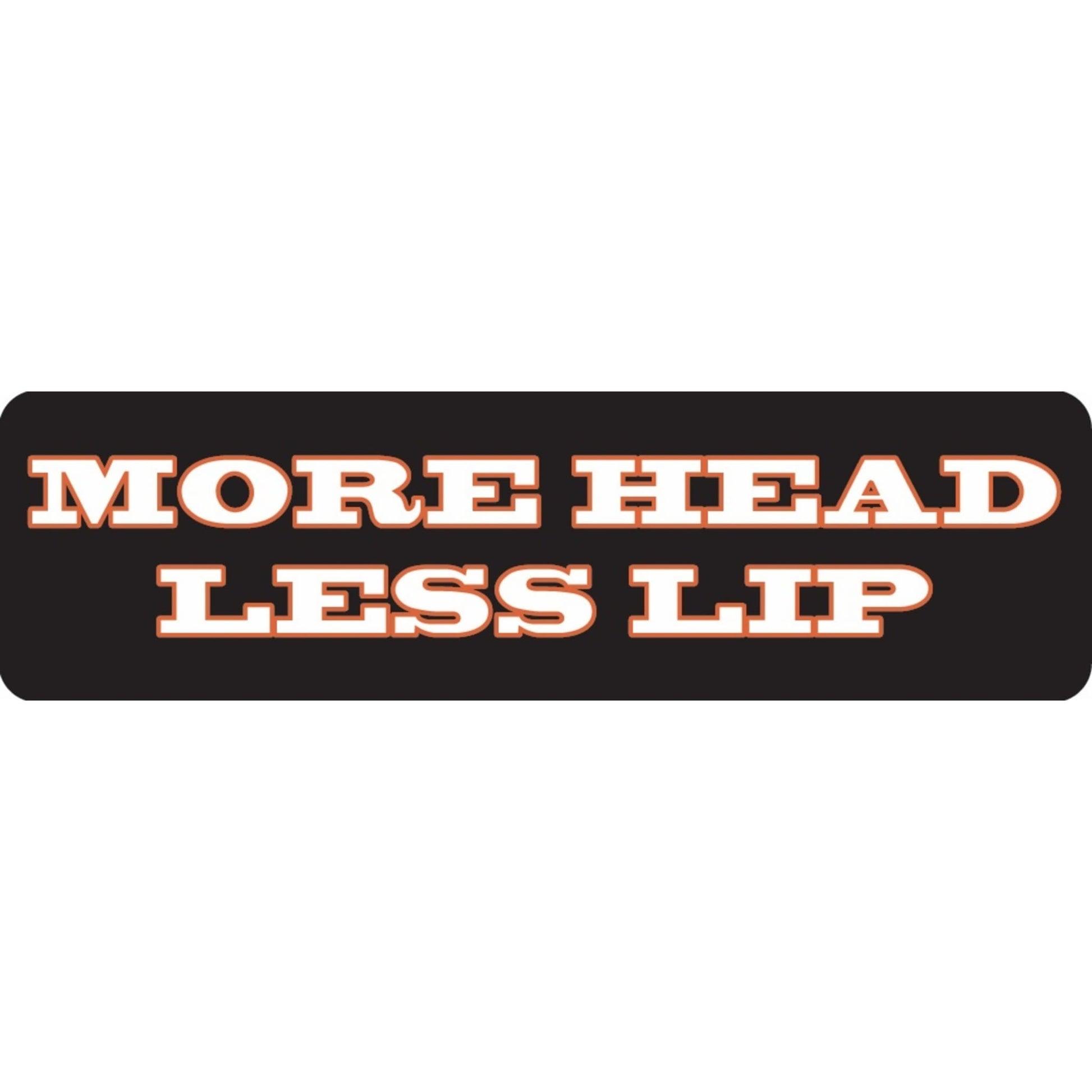 More head less lip vinyl motorcycle helmet sticker - funny biker decal