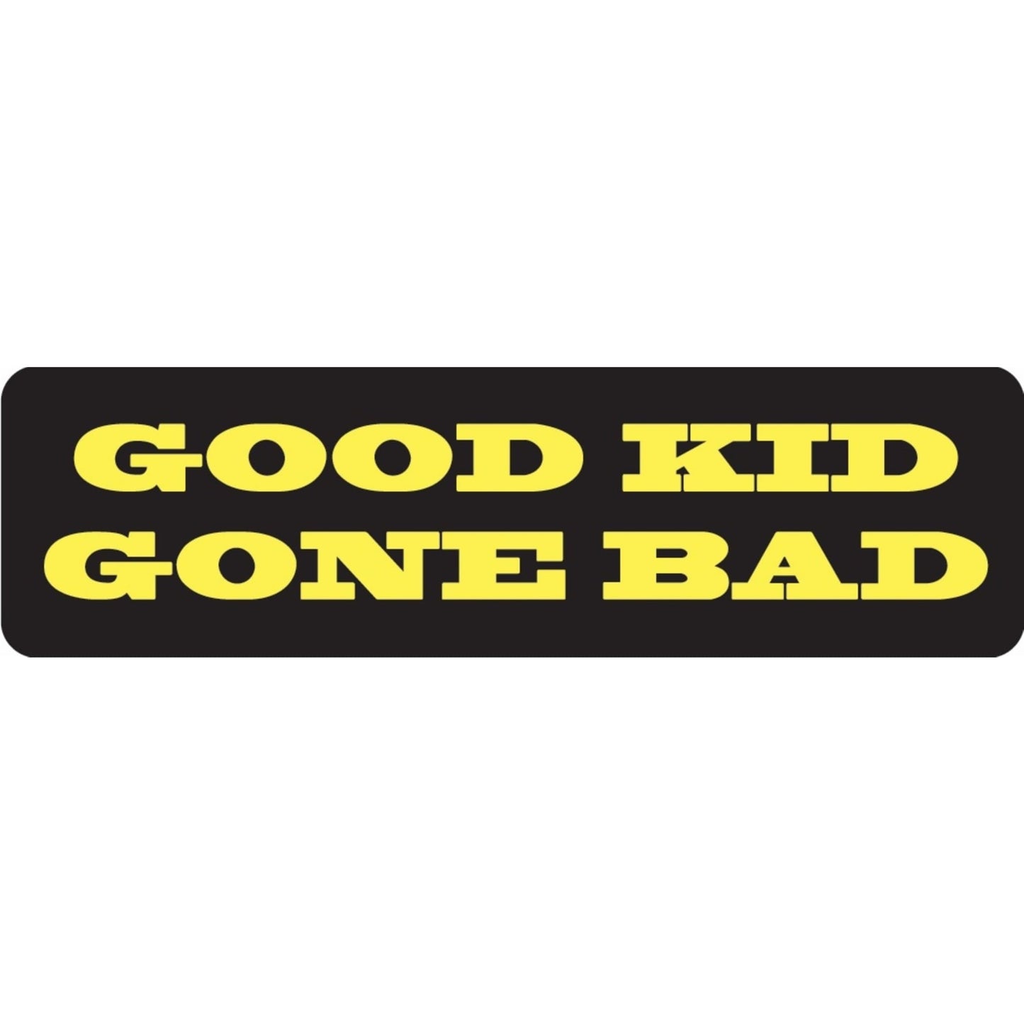 Good kid gone bad vinyl motorcycle helmet sticker - biker decal