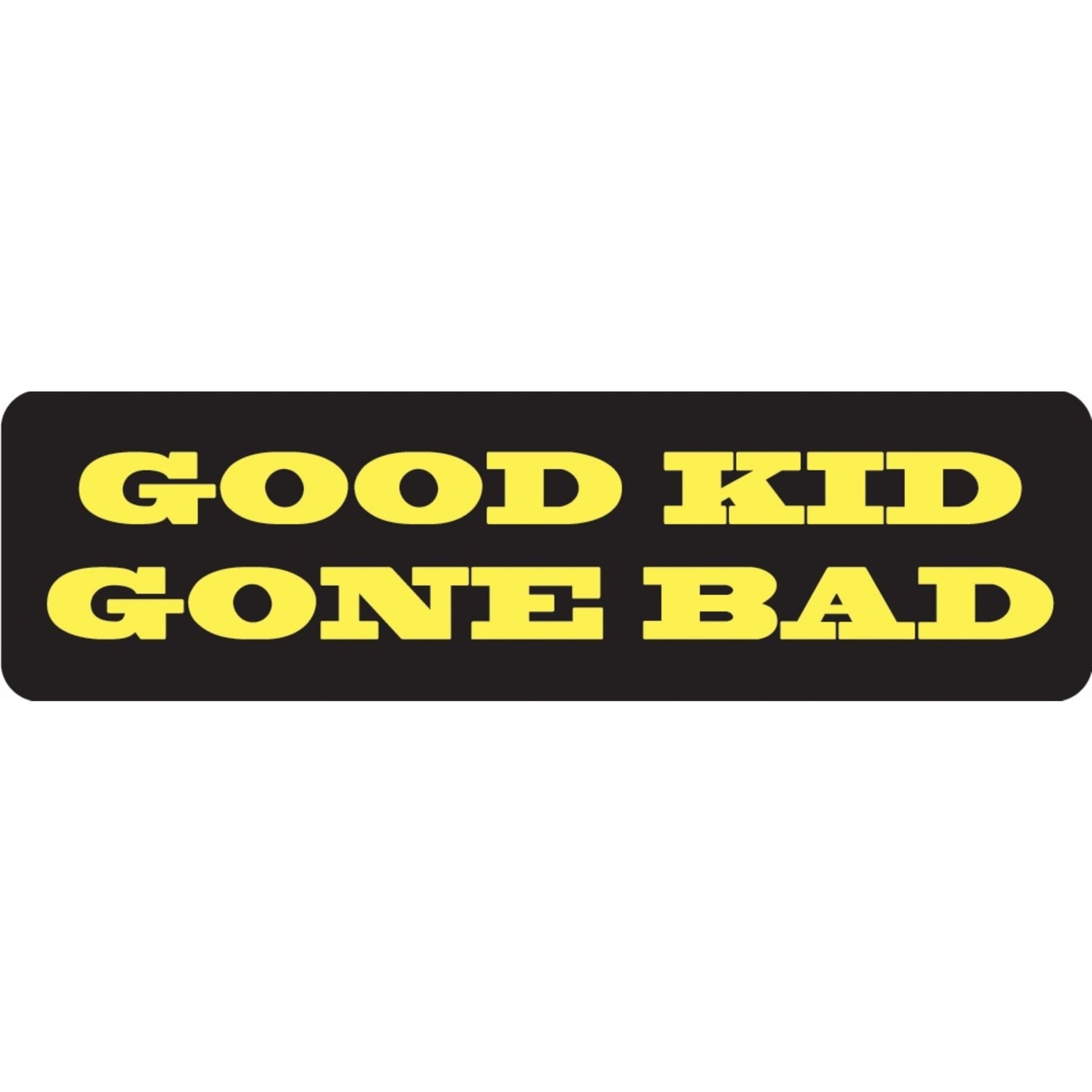 Good kid gone bad vinyl motorcycle helmet sticker - biker decal