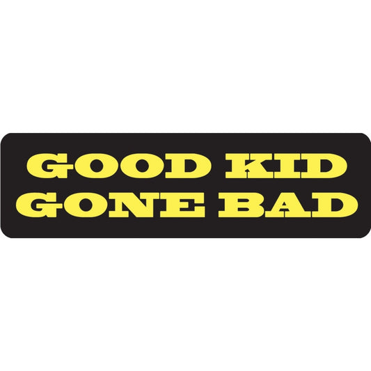Good kid gone bad vinyl motorcycle helmet sticker - biker decal
