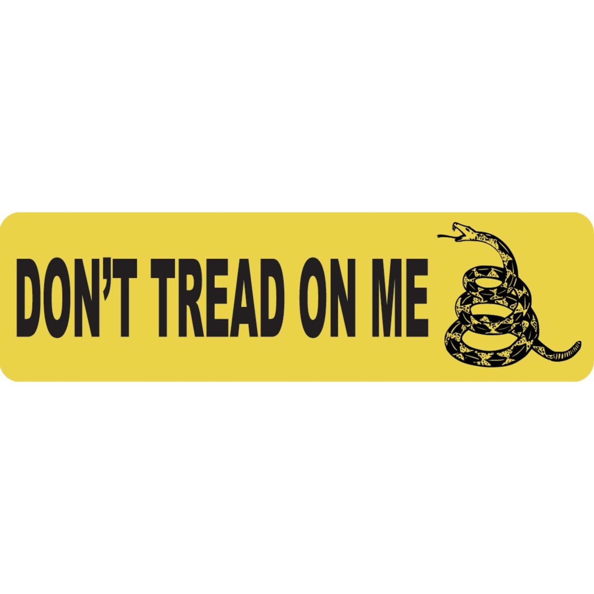 Don't tread on me vinyl motorcycle helmet sticker - biker decal