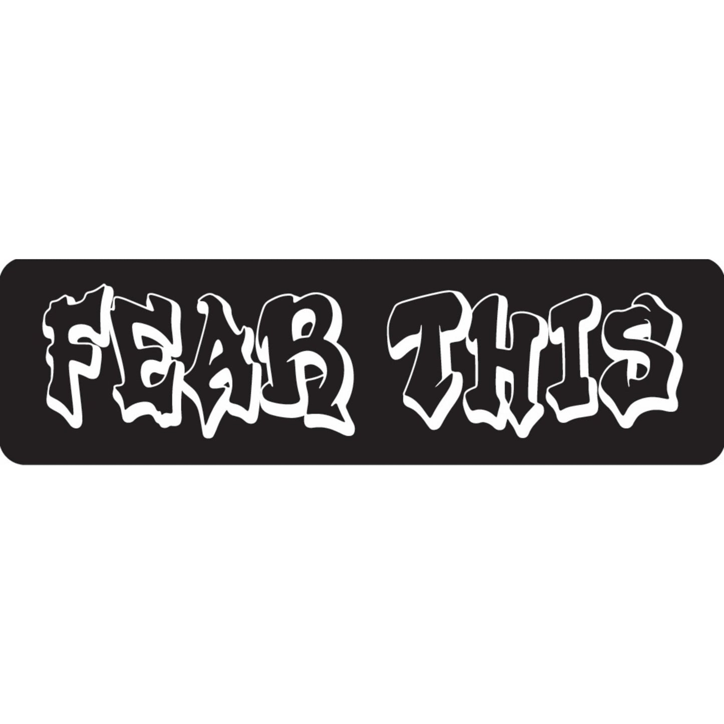 Fear this vinyl motorcycle helmet sticker - biker decal