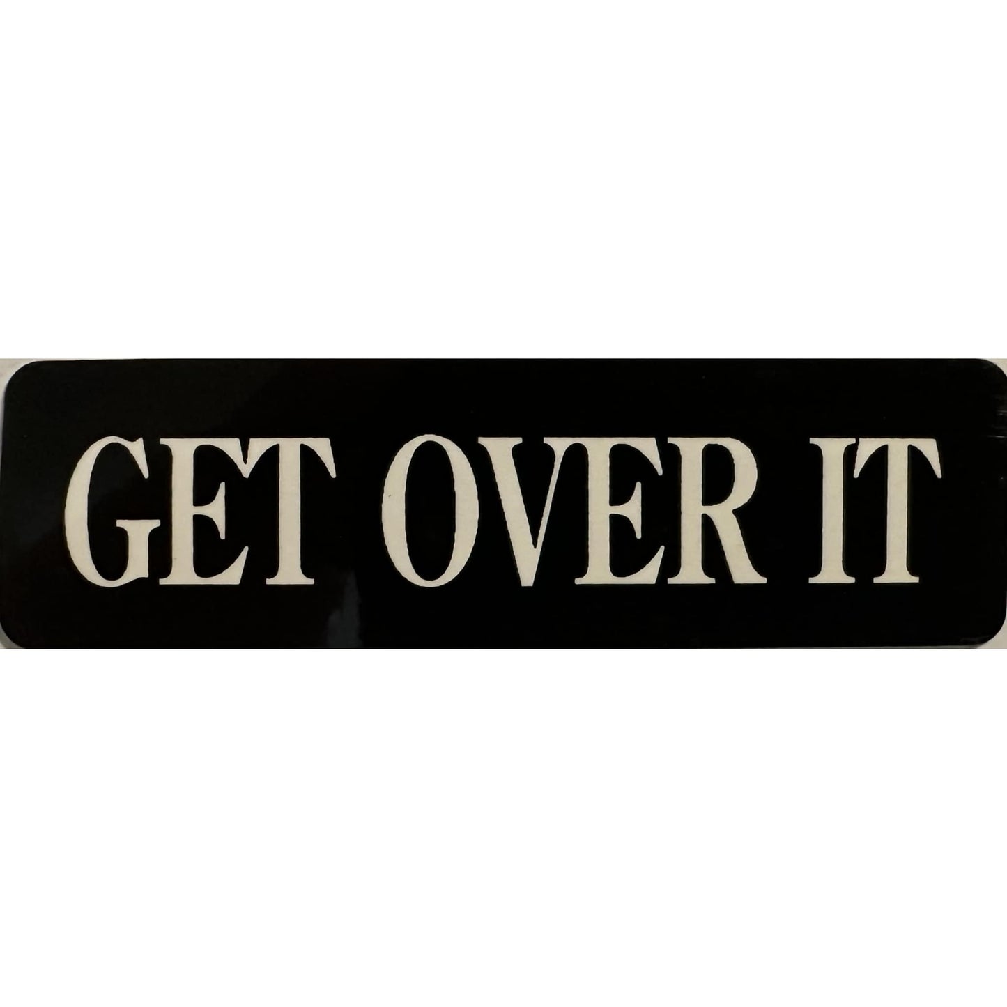 Get over it vinyl motorcycle helmet stickers - biker decal