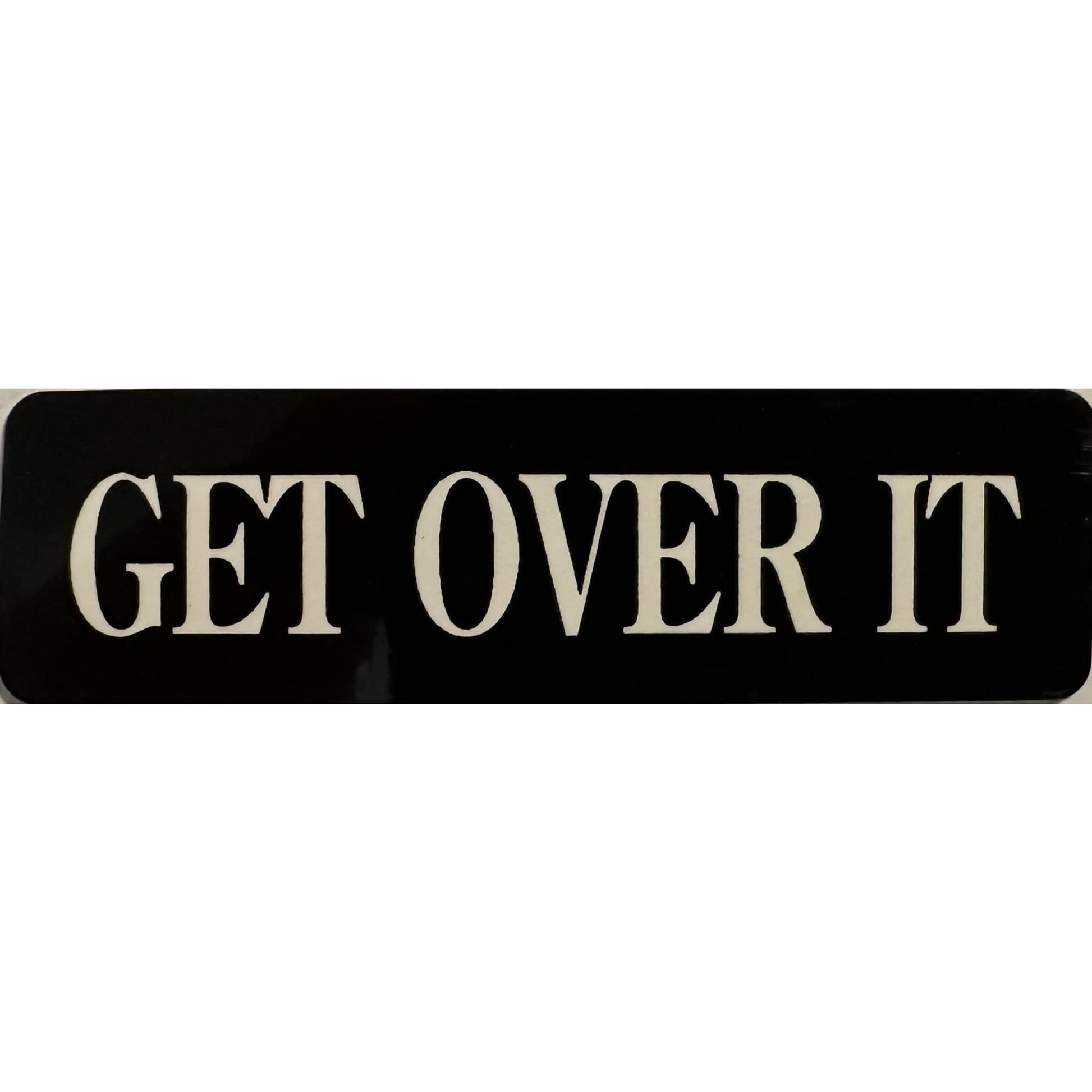 Get over it vinyl motorcycle helmet stickers - biker decal