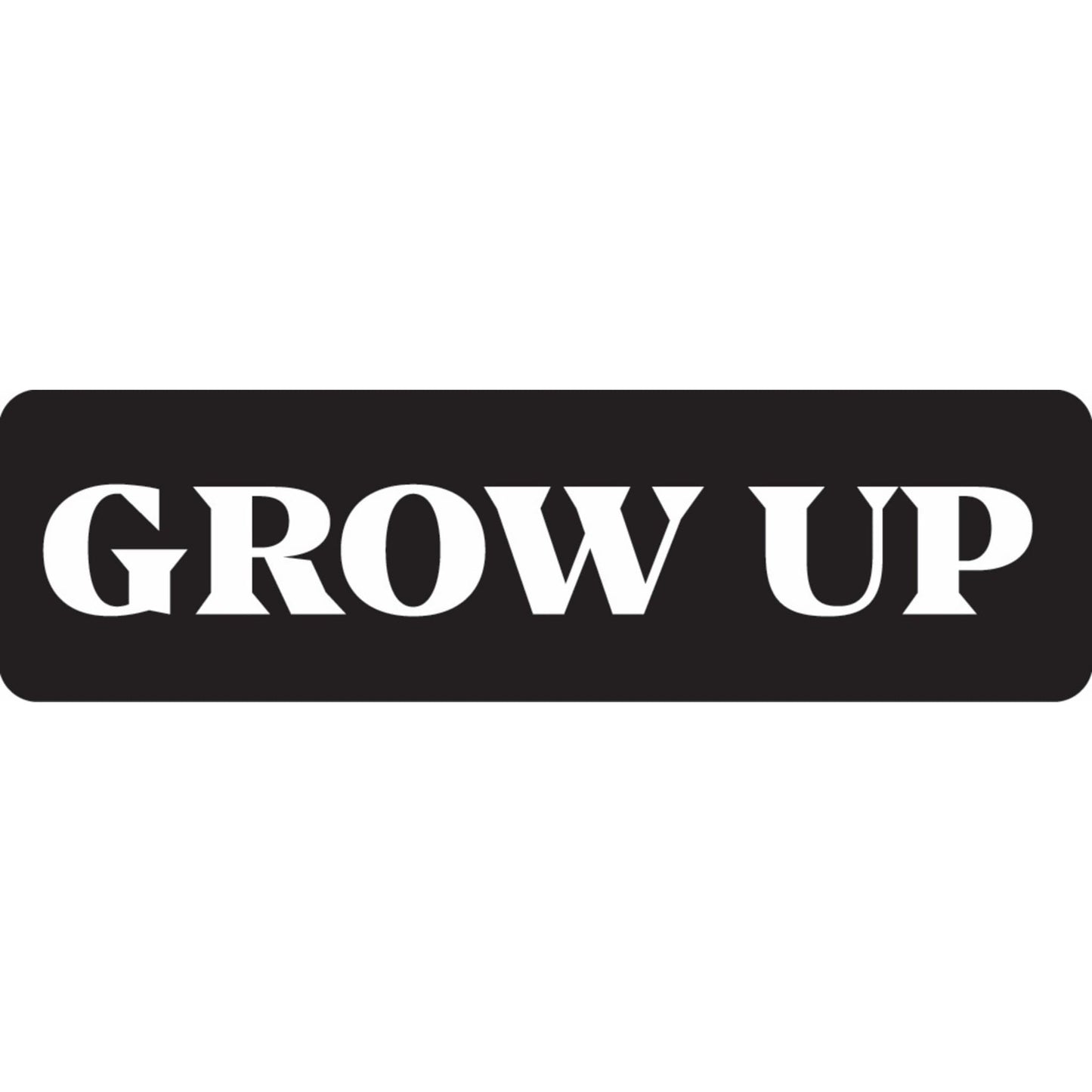 Grow up vinyl motorcycle helmet sticker - biker decal