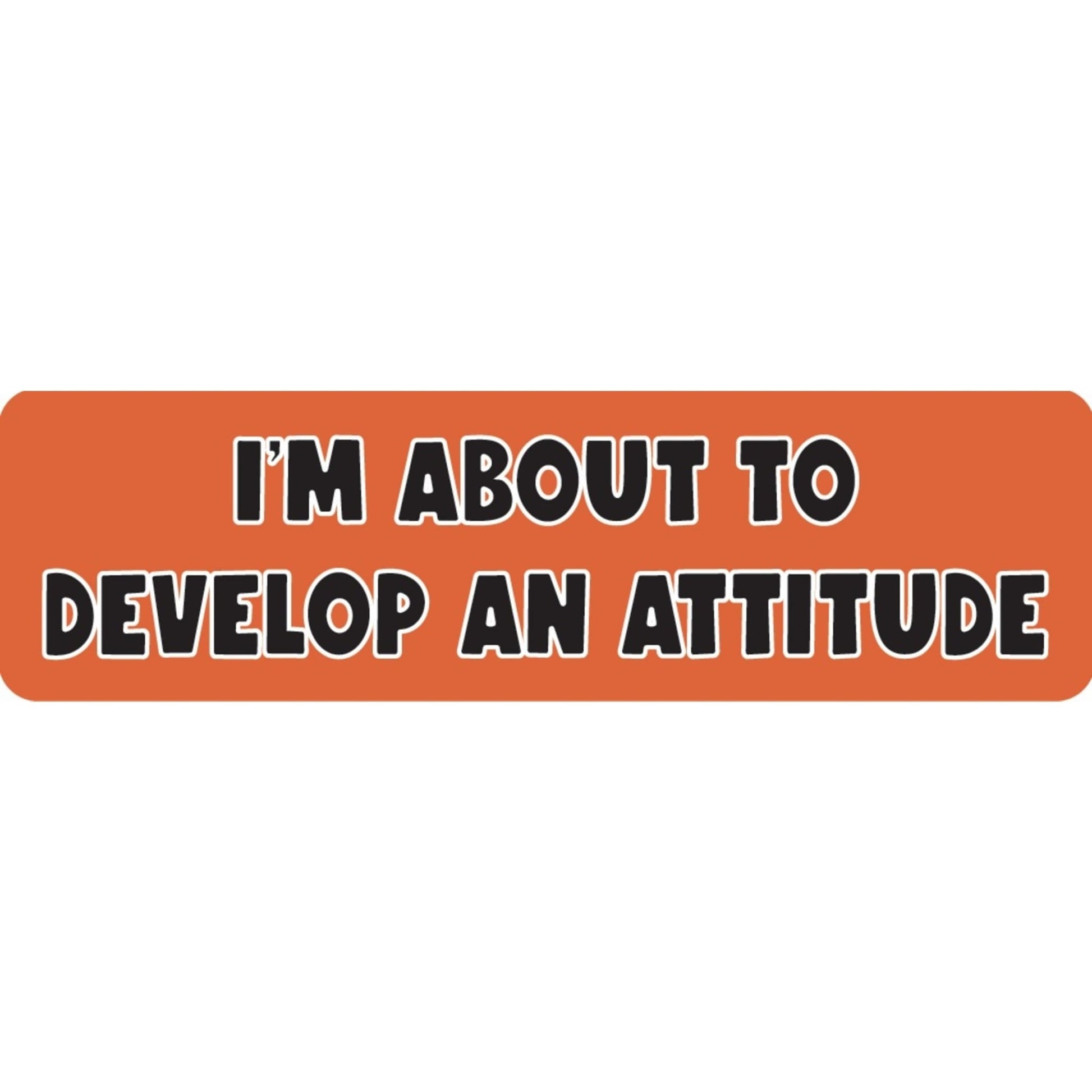 I'm about to develop an attitude vinyl motorcycle helmet sticker - funny biker decal