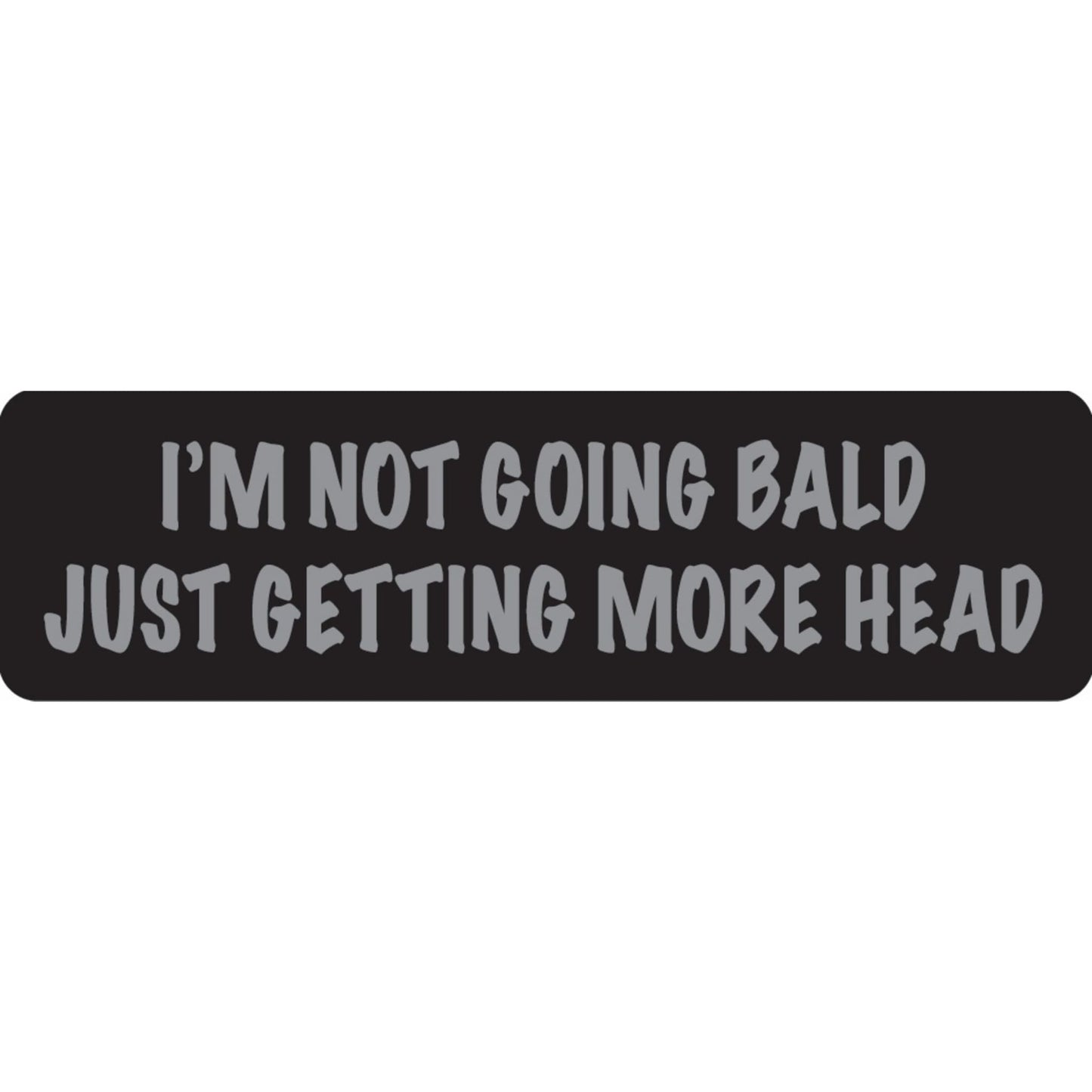 I'm not going bald just getting more head vinyl motorcycle helmet sticker - funny biker decal