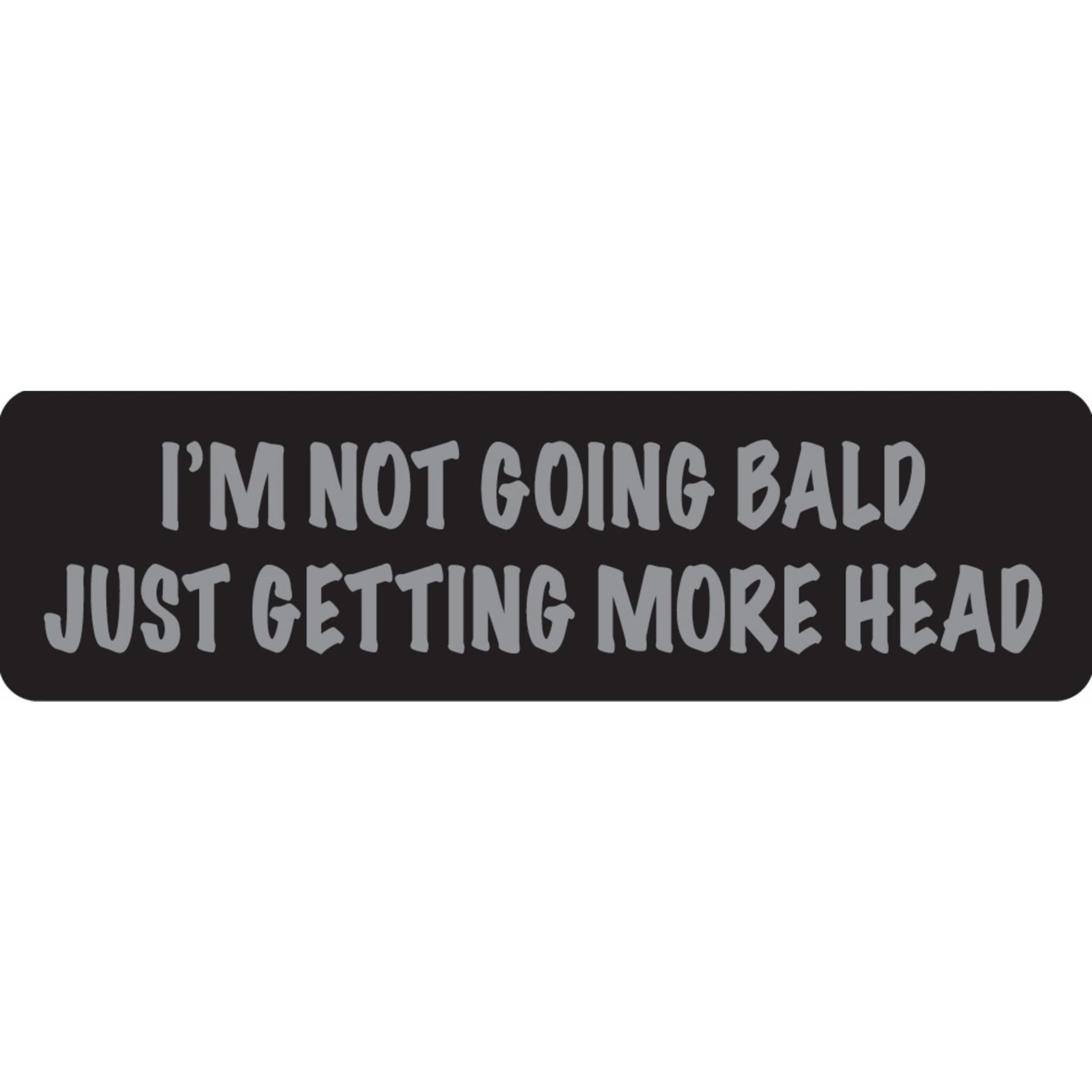 I'm not going bald just getting more head vinyl motorcycle helmet sticker - funny biker decal