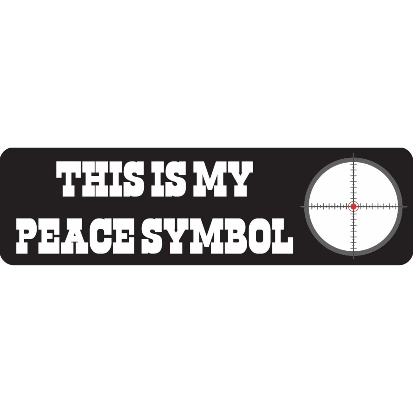 This is my peace symbol vinyl motorcycle helmet sticker - biker decal