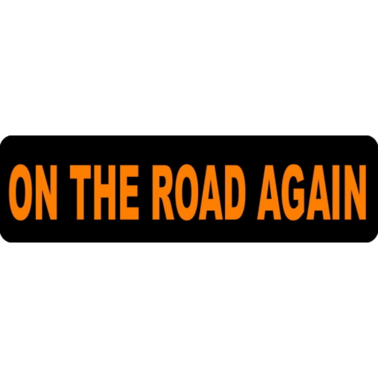 On the road again vinyl motorcycle helmet stickers - biker decal