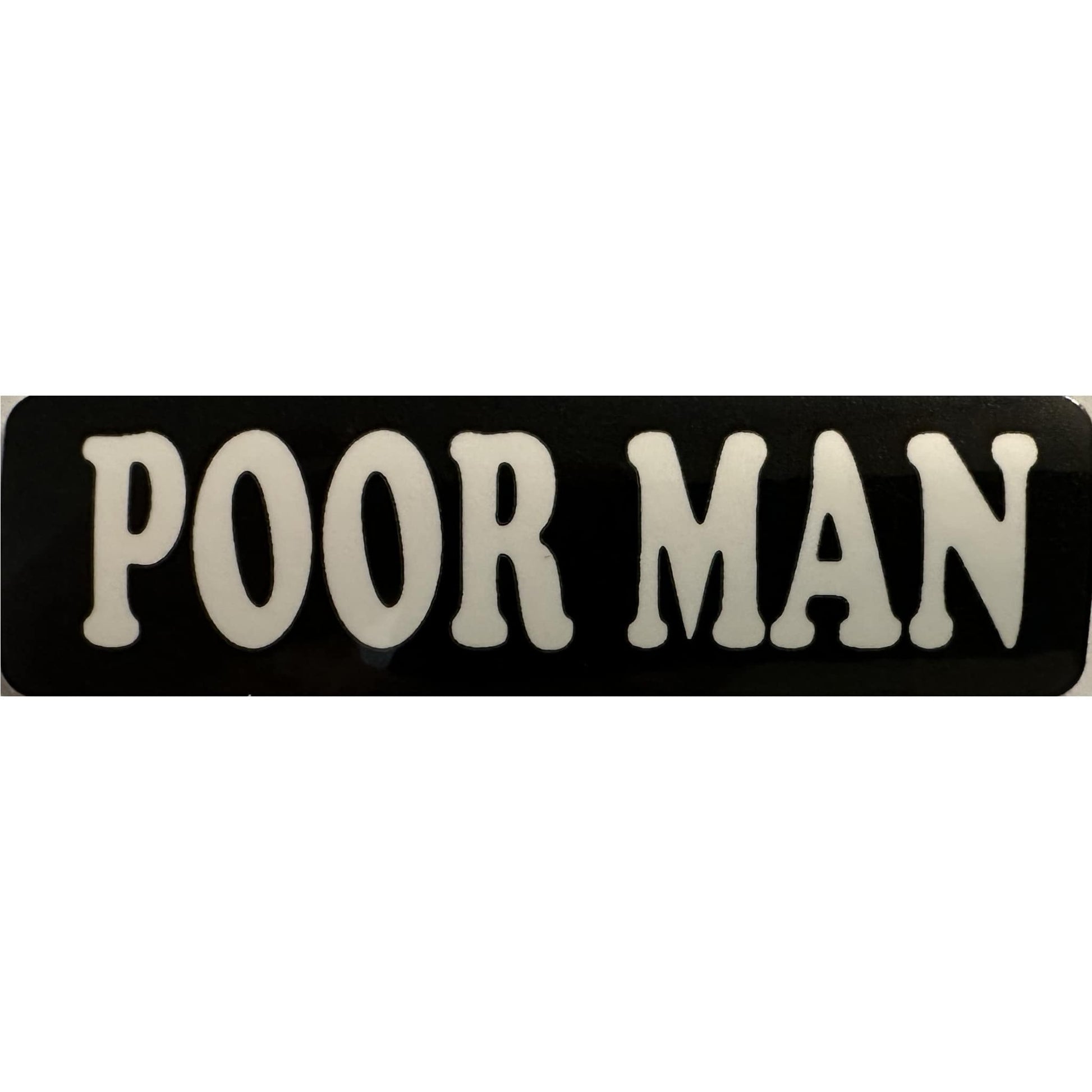 Poor man vinyl motorcycle helmet stickers - biker decal