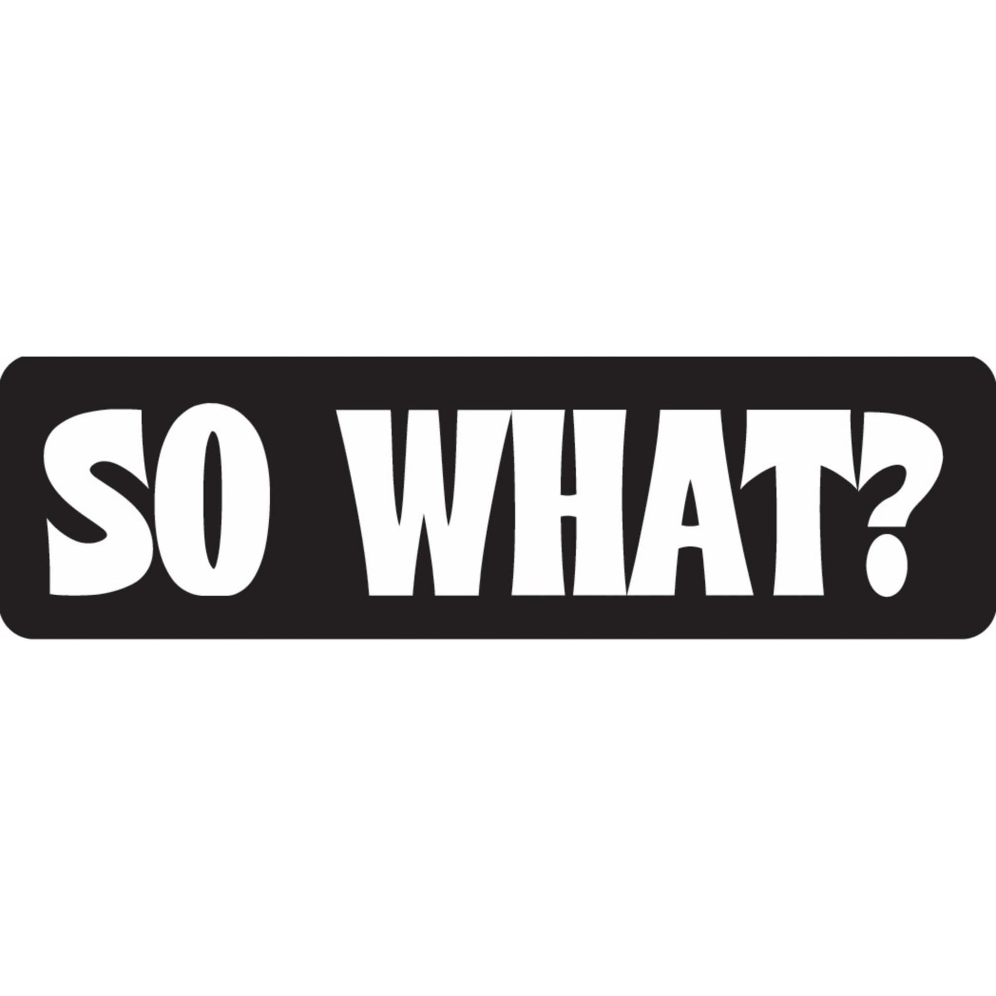 So what vinyl motorcycle helmet sticker - biker decal