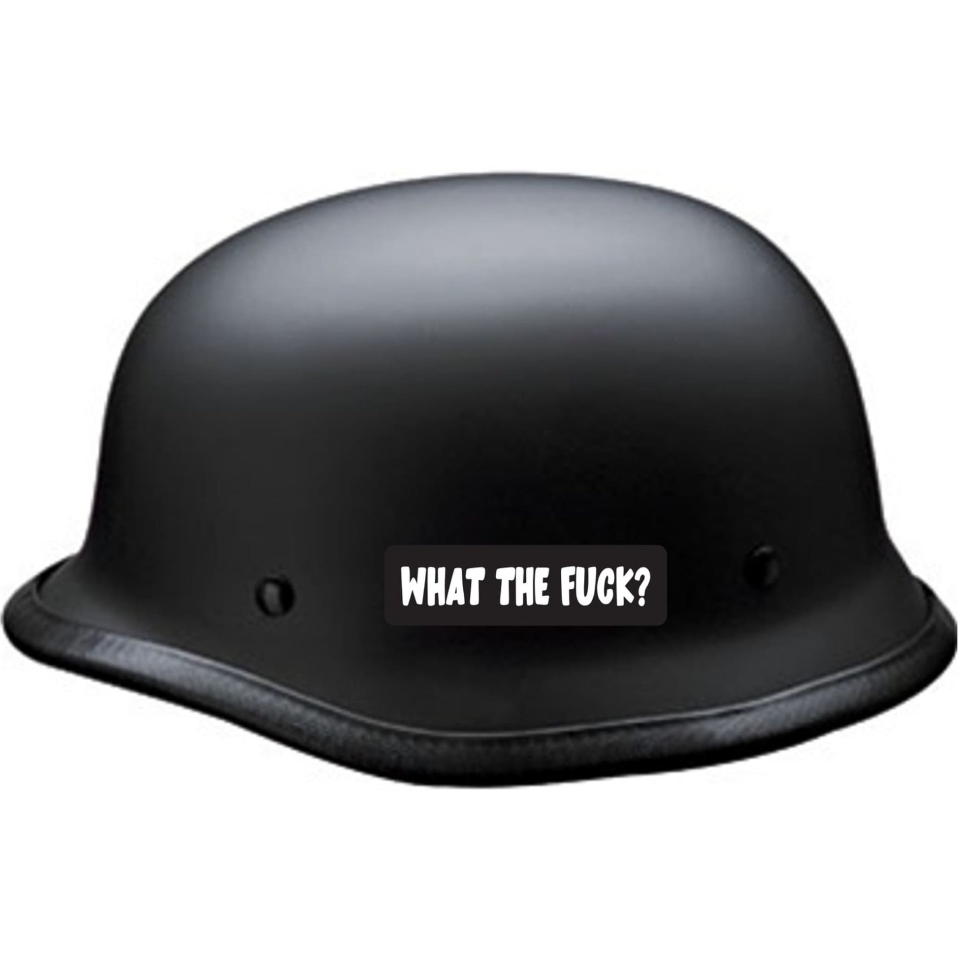 What the fuck motorcycle helmet sticker vinyl decal – USA Biker Goods