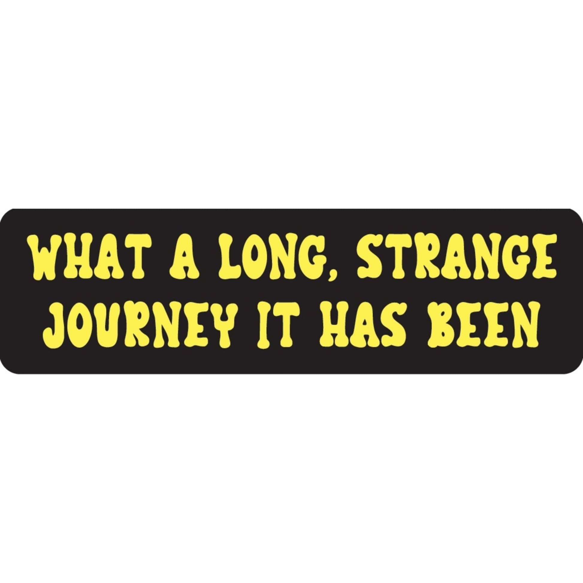 What a long strange journey it has been vinyl motorcycle helmet sticker - biker decal