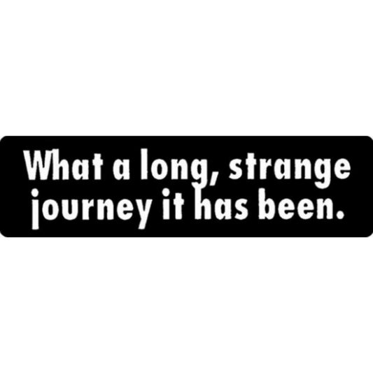 What a long strange journey it has been vinyl motorcycle helmet stickers - biker decal