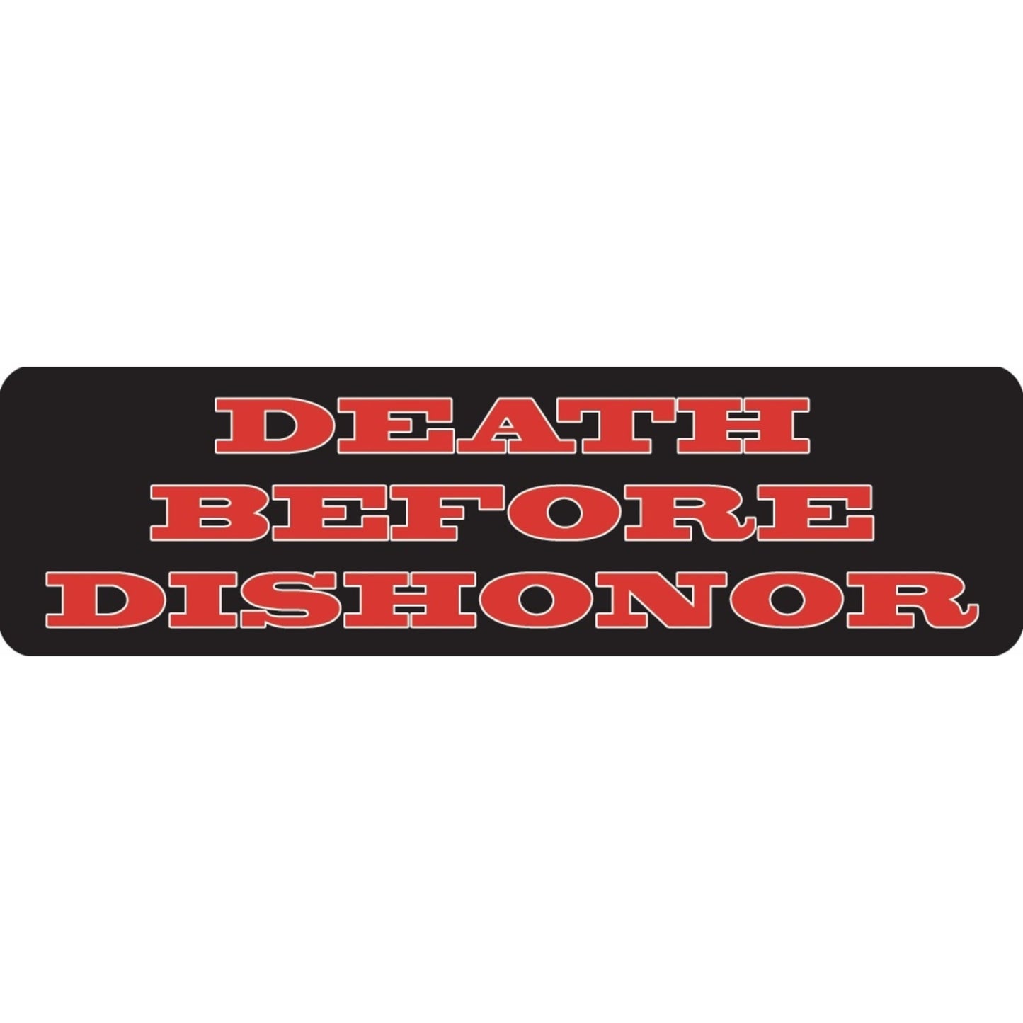 Death before dishonor vinyl motorcycle helmet sticker - biker decal