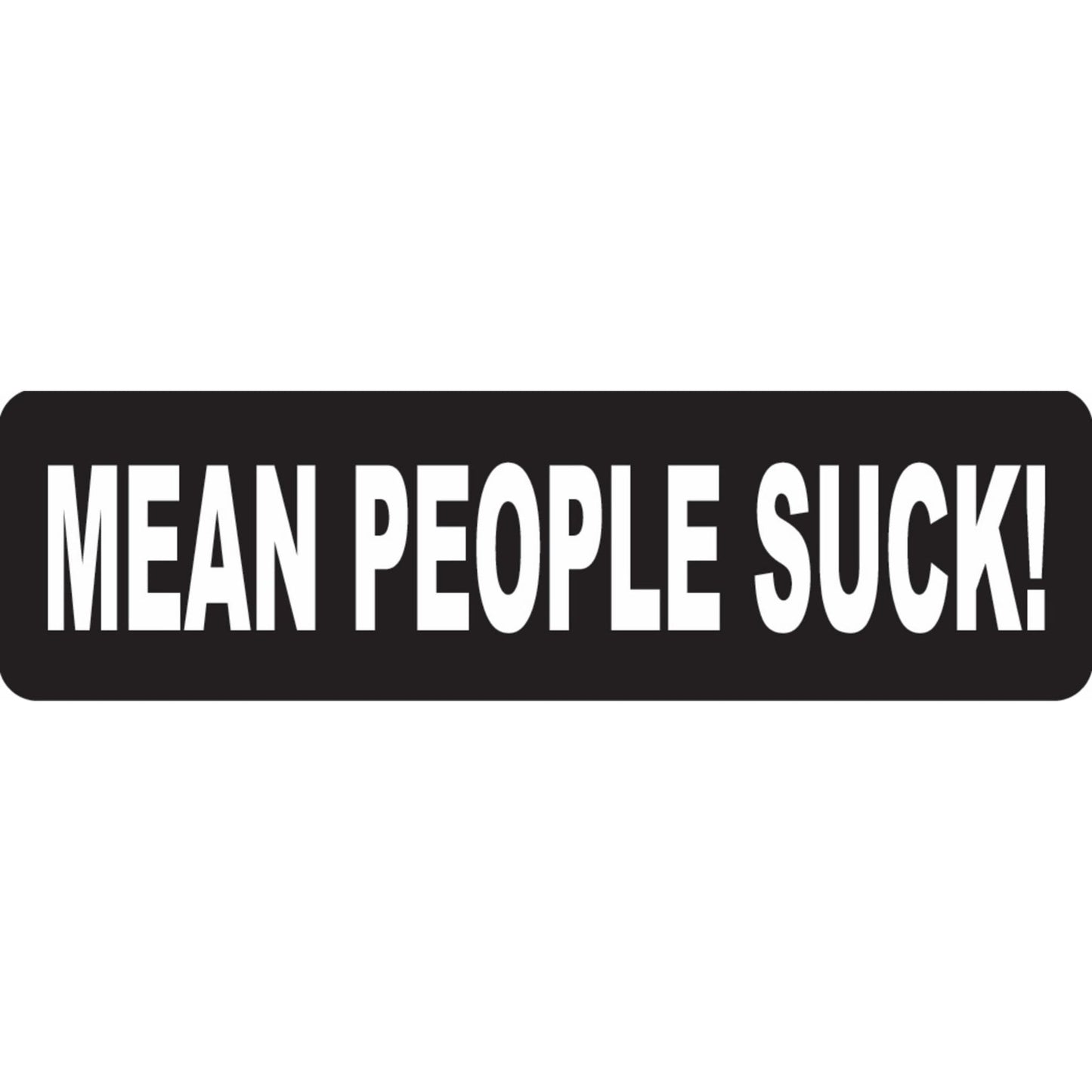 Mean people suck vinyl motorcycle helmet sticker - biker decal
