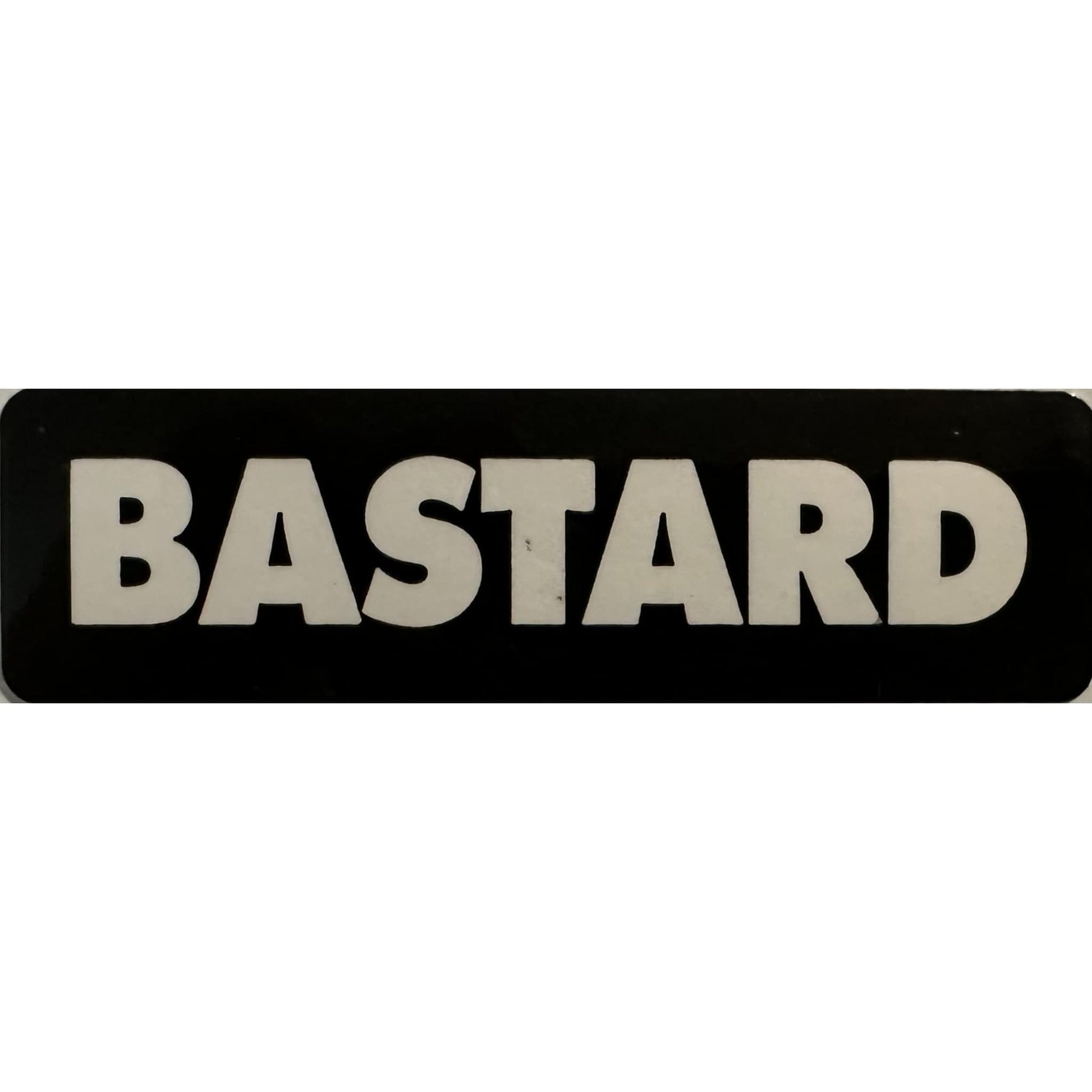 Bastard vinyl motorcycle helmet stickers - bold biker decal