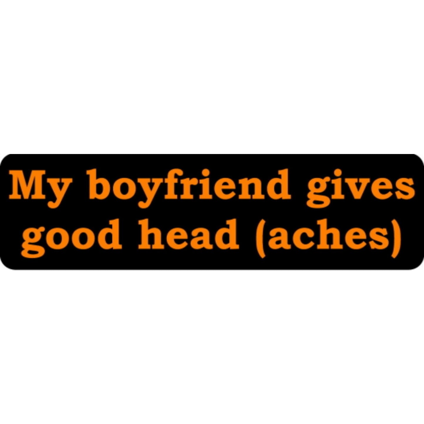 My old man gives good head aches vinyl motorcycle helmet stickers - funny biker decal