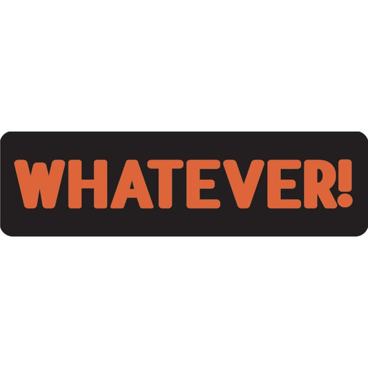 Whatever vinyl motorcycle helmet sticker - biker decal