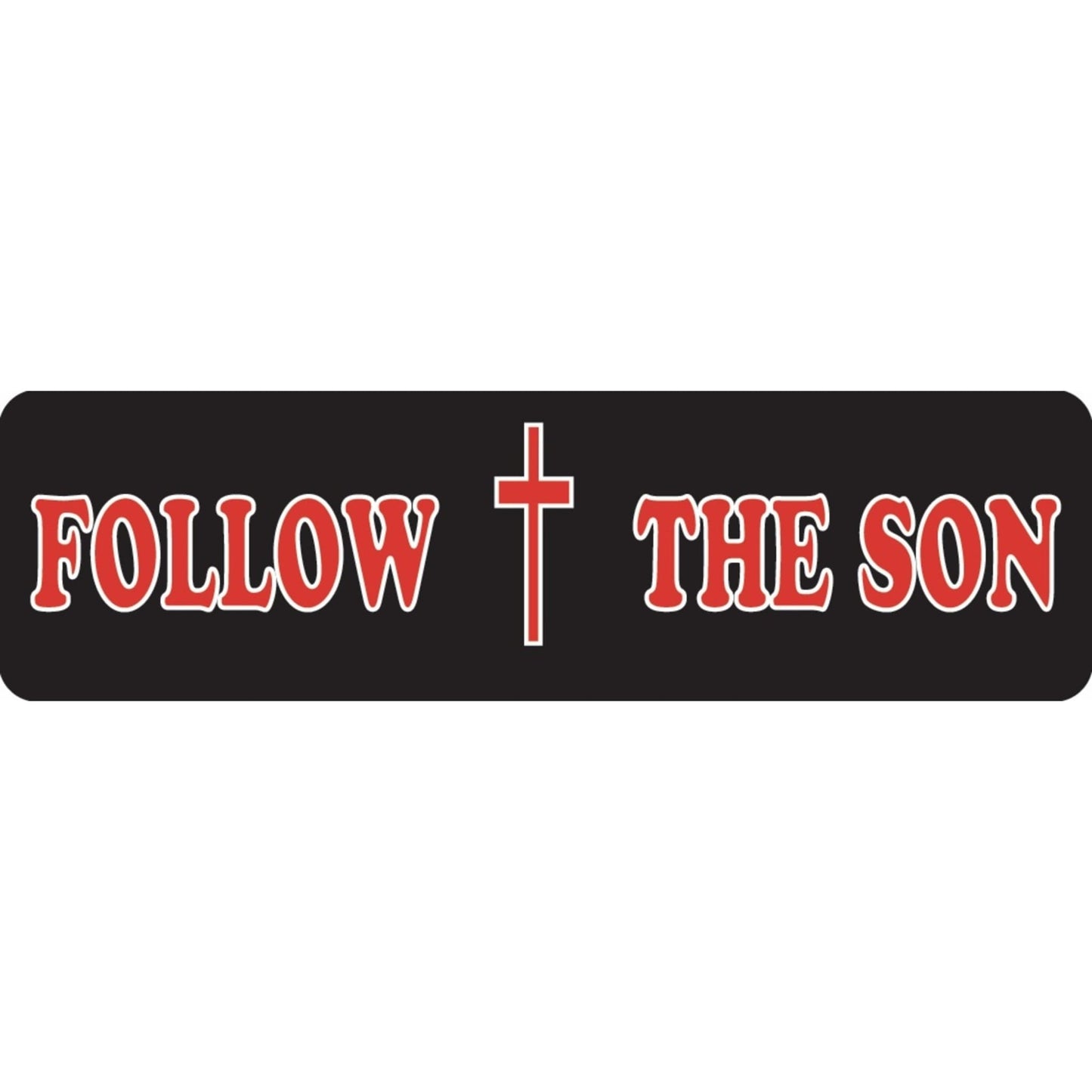 Follow the son vinyl motorcycle helmet sticker - biker decal