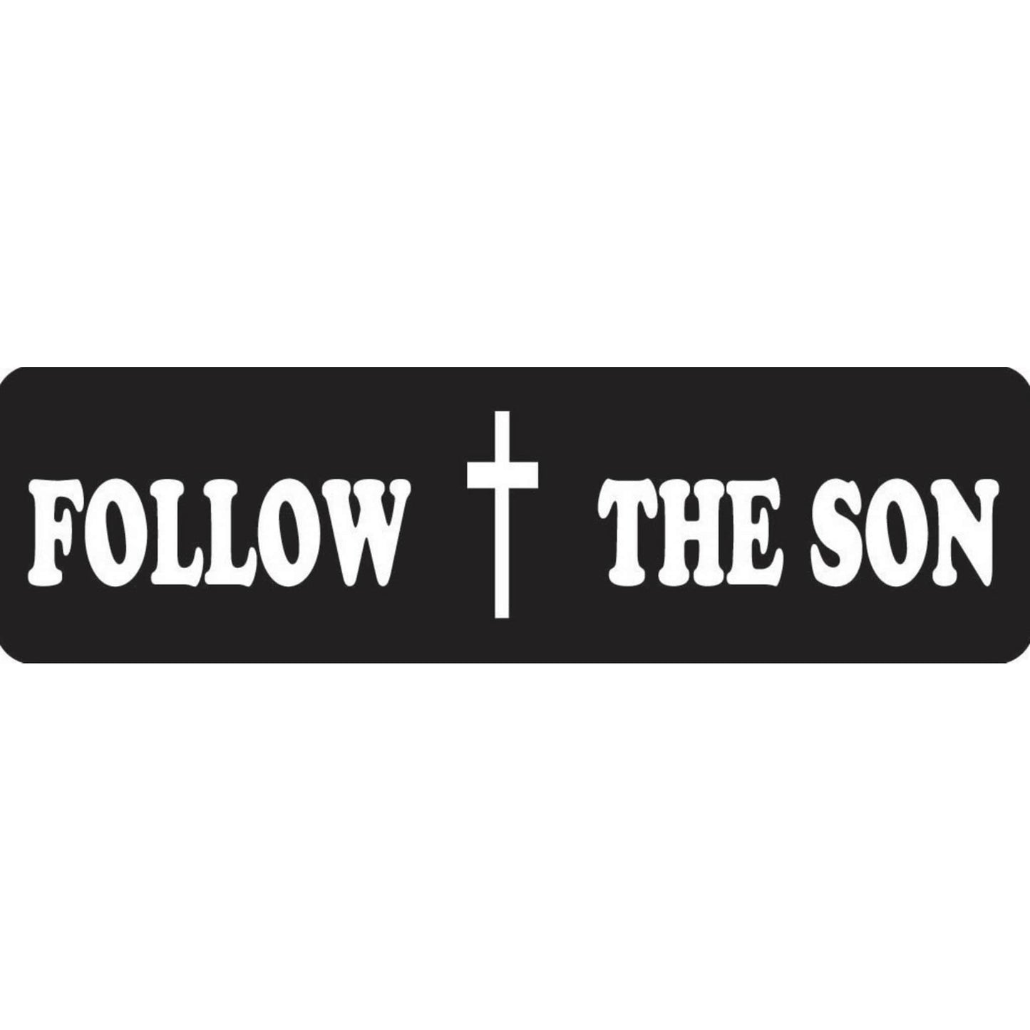 Follow the son vinyl motorcycle helmet stickers - biker decal