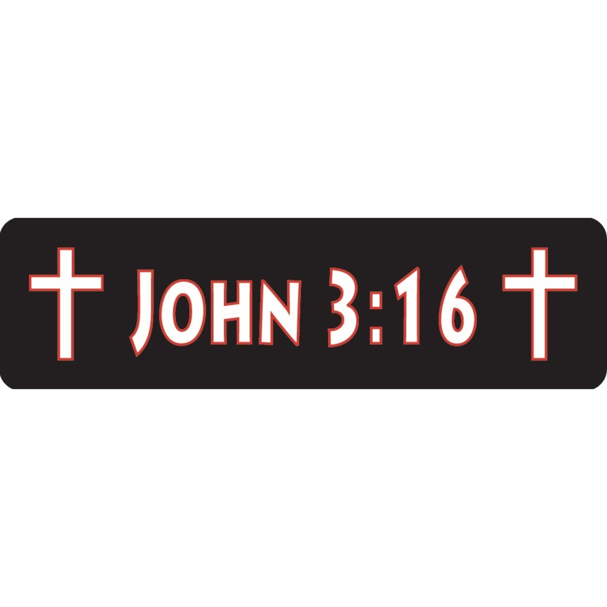 John 3:16 vinyl motorcycle helmet sticker - biker decal