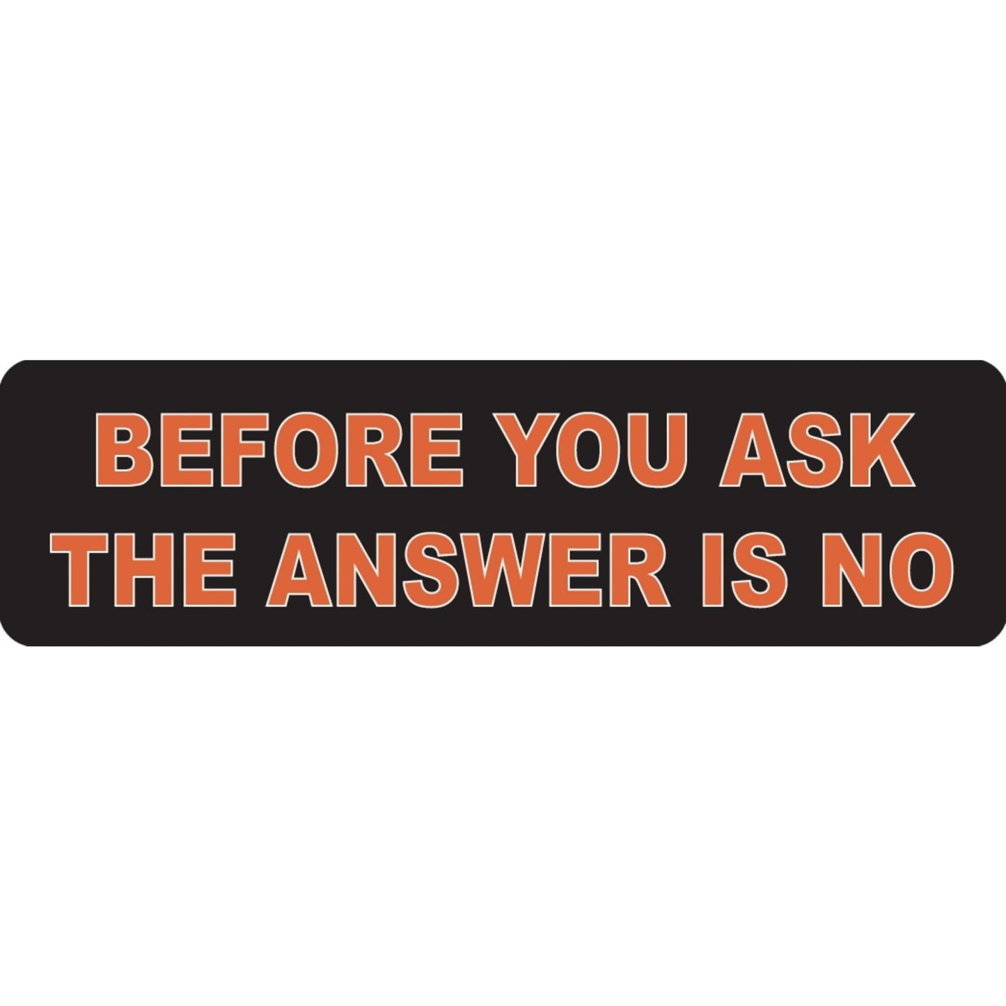 Before you ask the answer is no vinyl motorcycle helmet sticker - funny biker decal