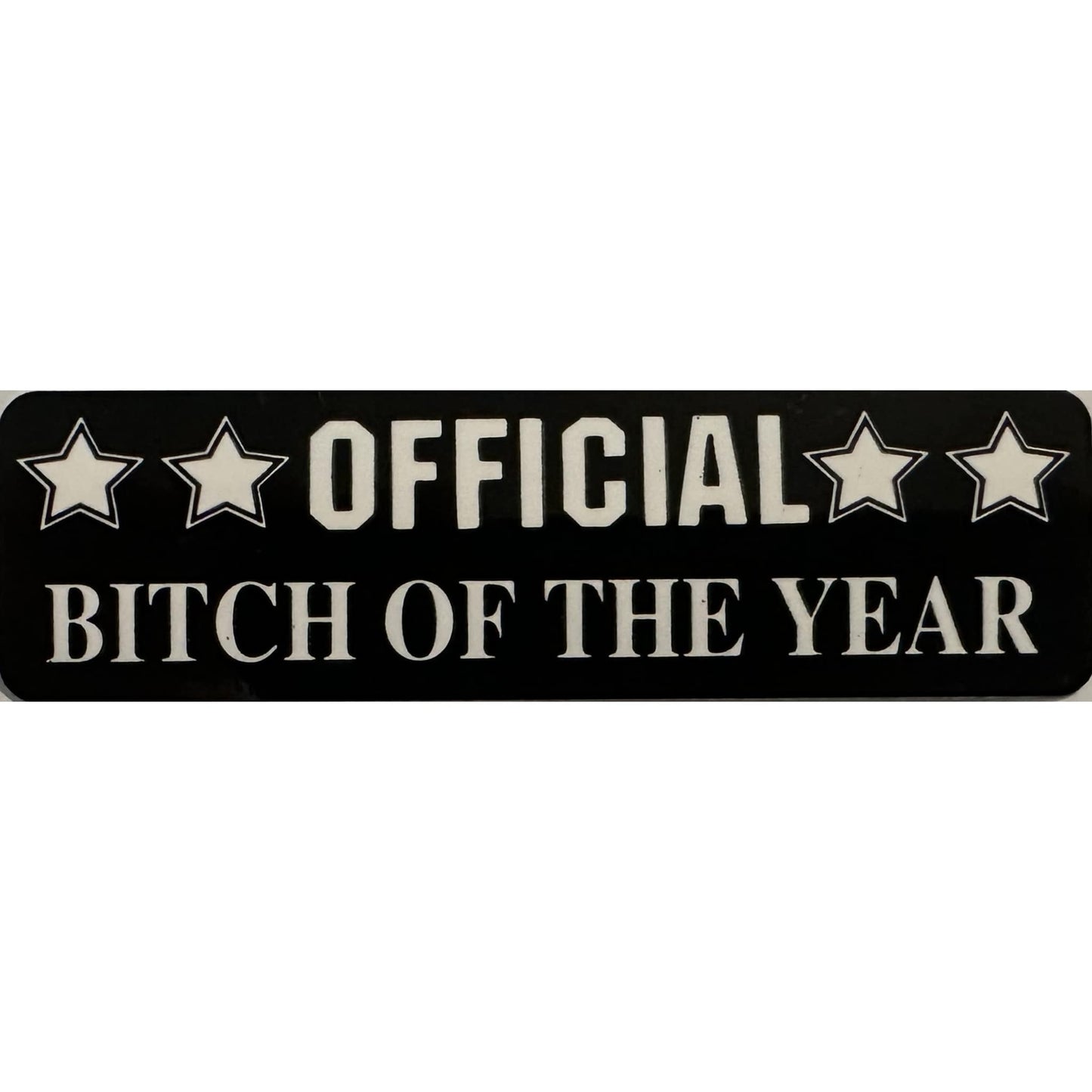 Official bitch of the year vinyl motorcycle helmet stickers - funny biker decal