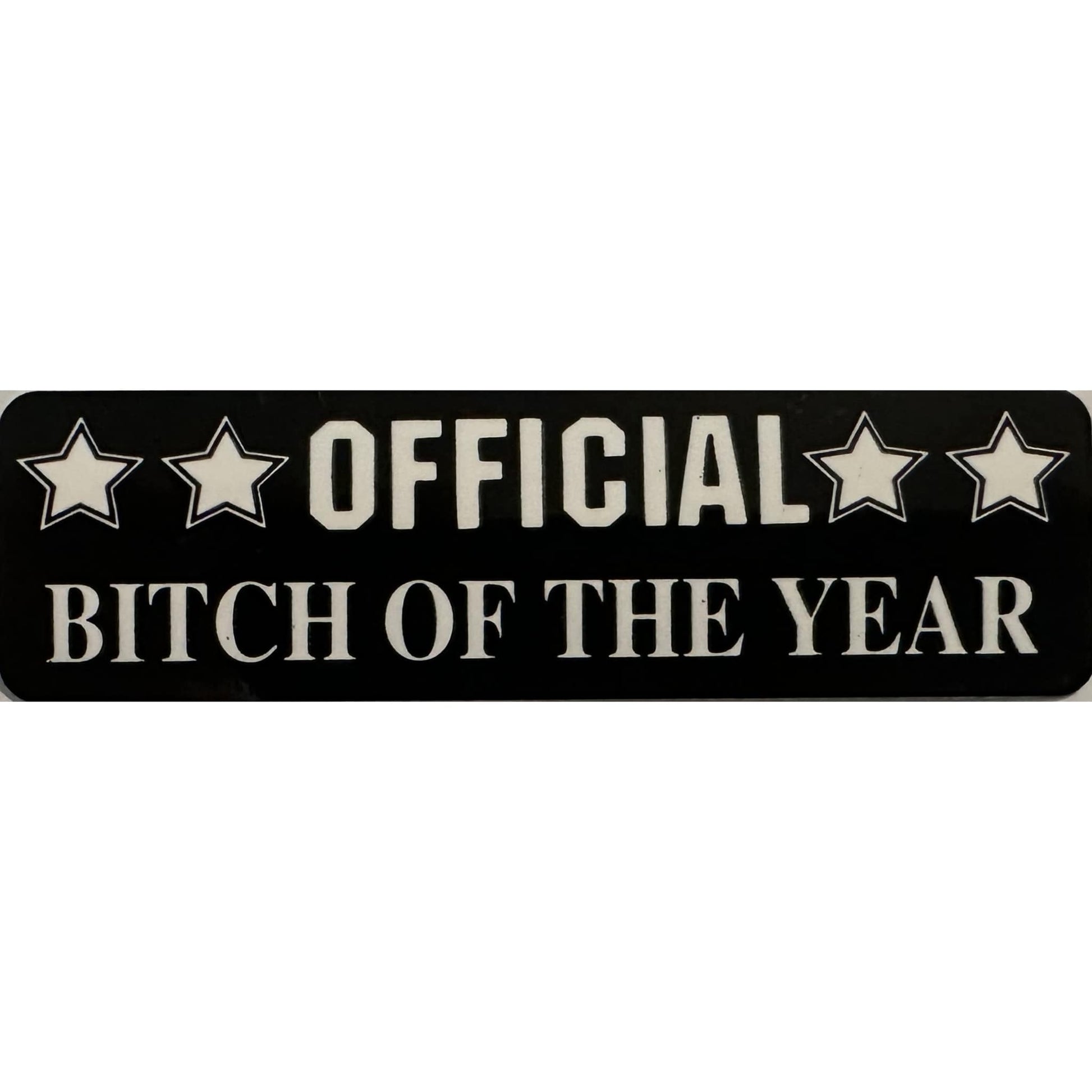 Official bitch of the year vinyl motorcycle helmet stickers - funny biker decal