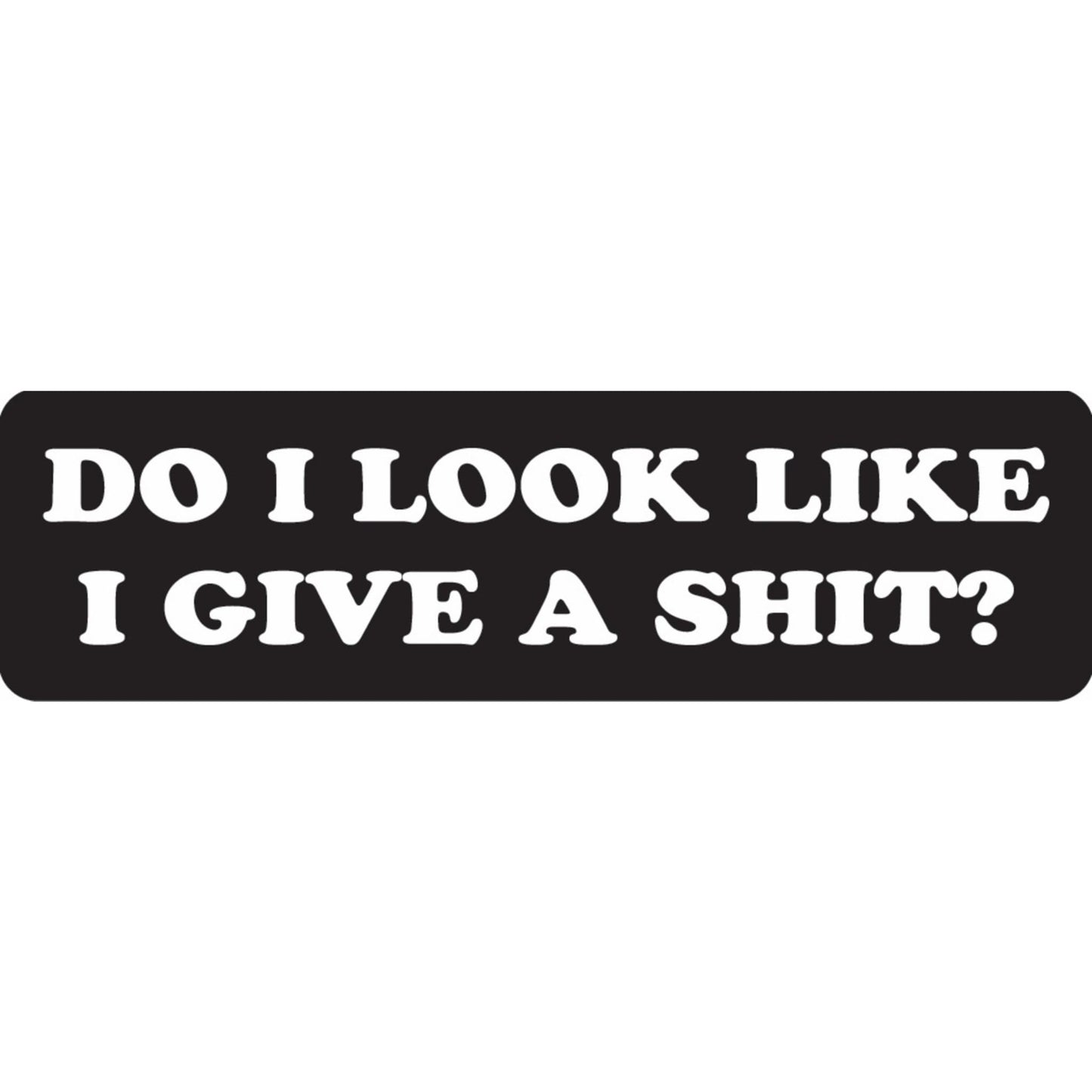 Do I look like I give a shit vinyl motorcycle helmet sticker - funny biker decal