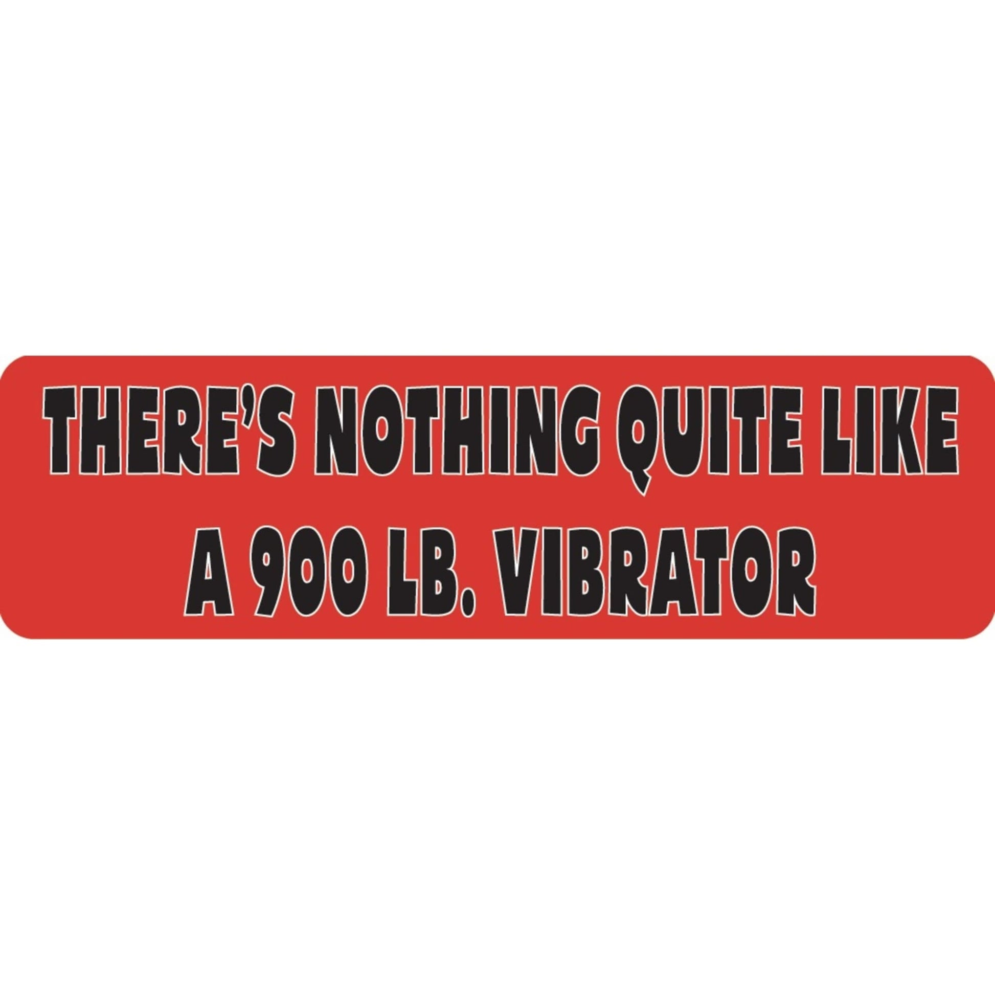 There's nothing quite like a 900 lb. vibrator vinyl motorcycle helmet sticker - funny biker decal