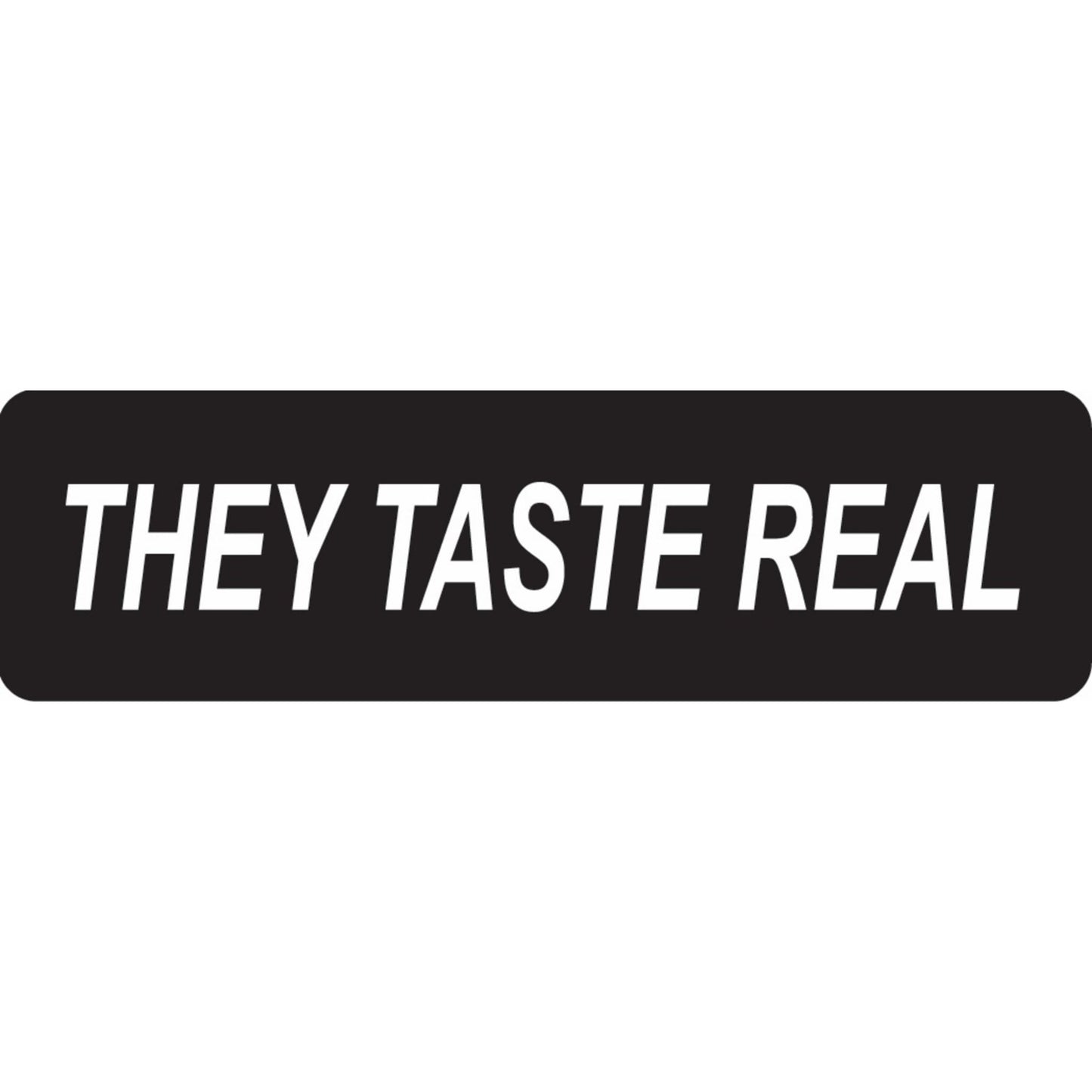 They taste real vinyl motorcycle helmet sticker - funny biker decal