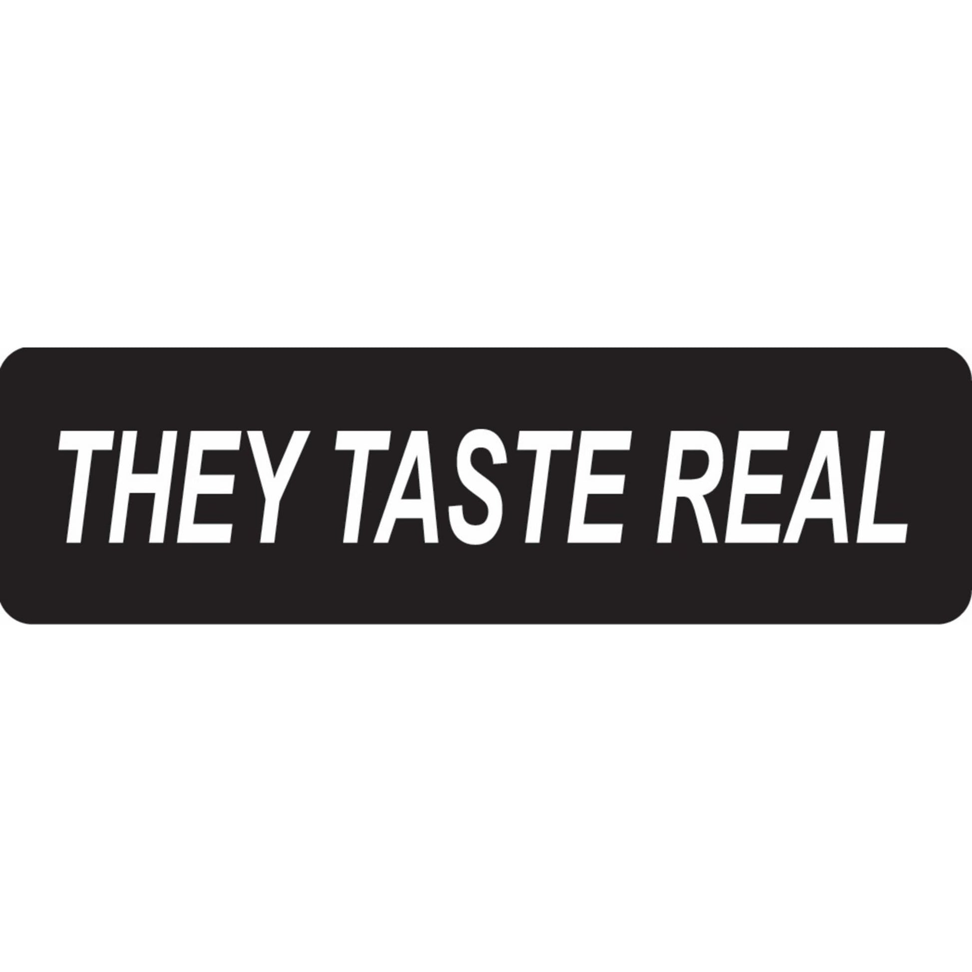They taste real vinyl motorcycle helmet sticker - funny biker decal