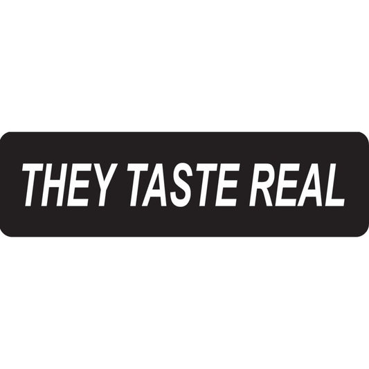 They taste real vinyl motorcycle helmet sticker - funny biker decal