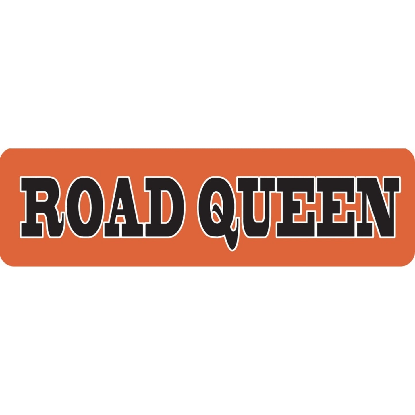 Road queen vinyl motorcycle helmet sticker - biker decal