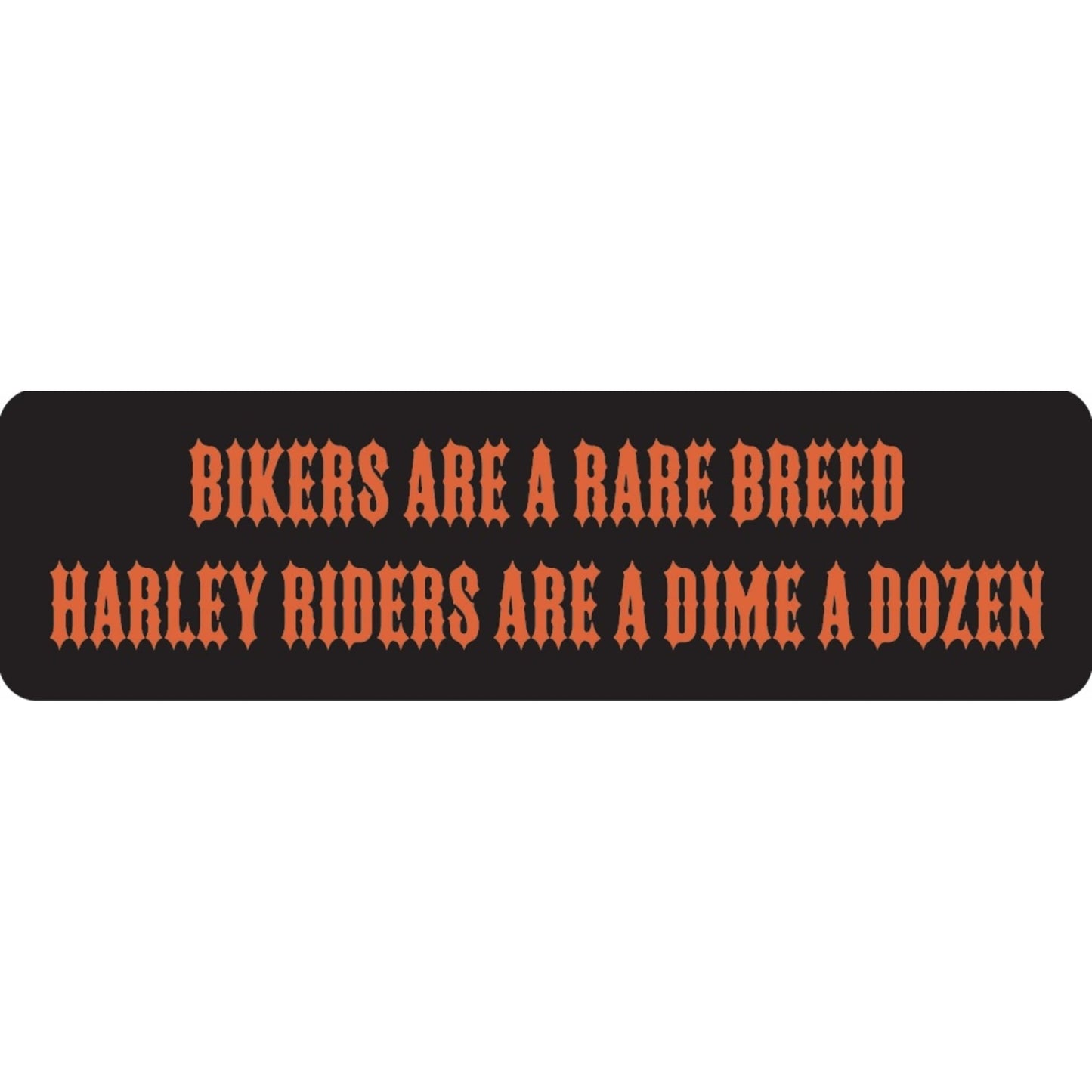 Bikers are a rare breed Harley riders are a dime a dozen vinyl motorcycle helmet sticker - biker decal
