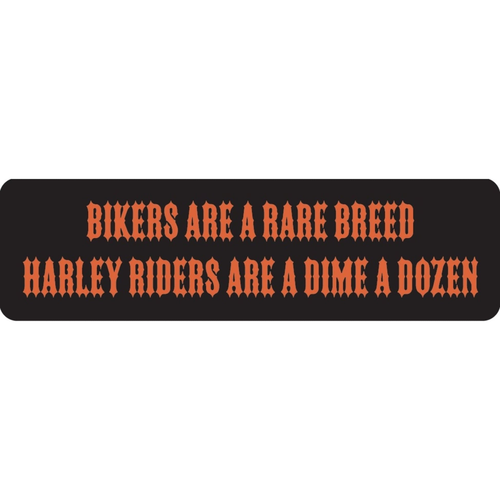 Bikers are a rare breed Harley riders are a dime a dozen vinyl motorcycle helmet sticker - biker decal