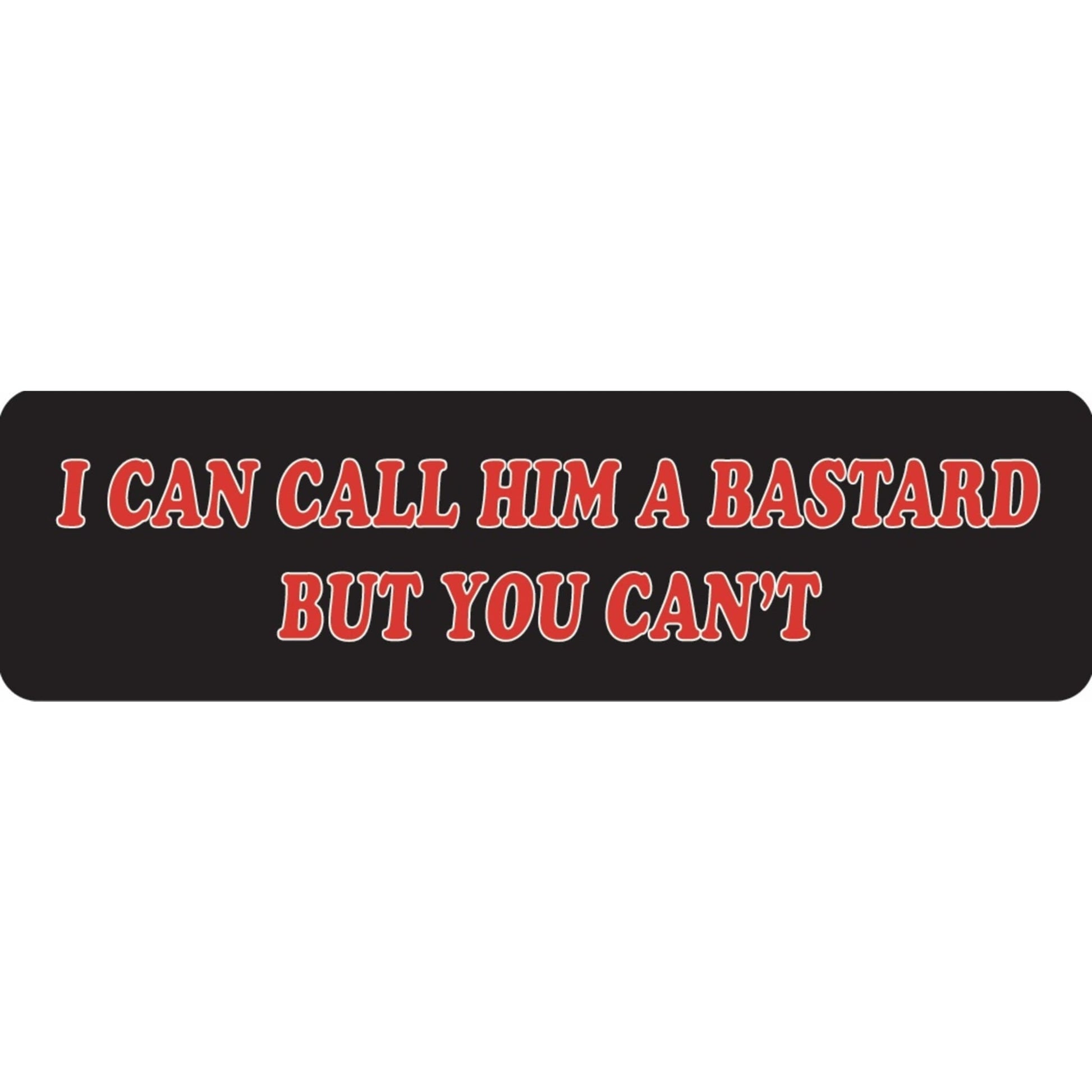 I can call him a bastard but you can't vinyl motorcycle helmet sticker - biker decal