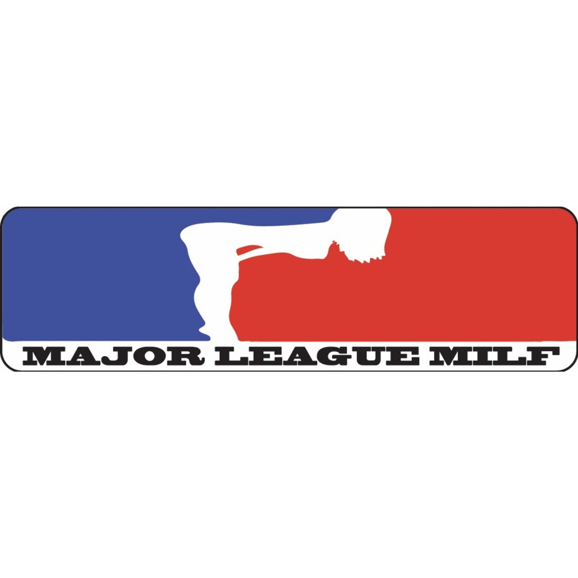 Major league milf vinyl motorcycle helmet sticker - funny biker decal