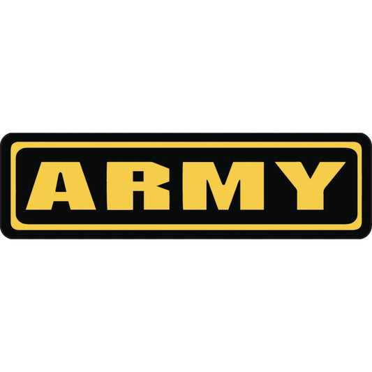 Army vinyl motorcycle helmet sticker - military biker decal
